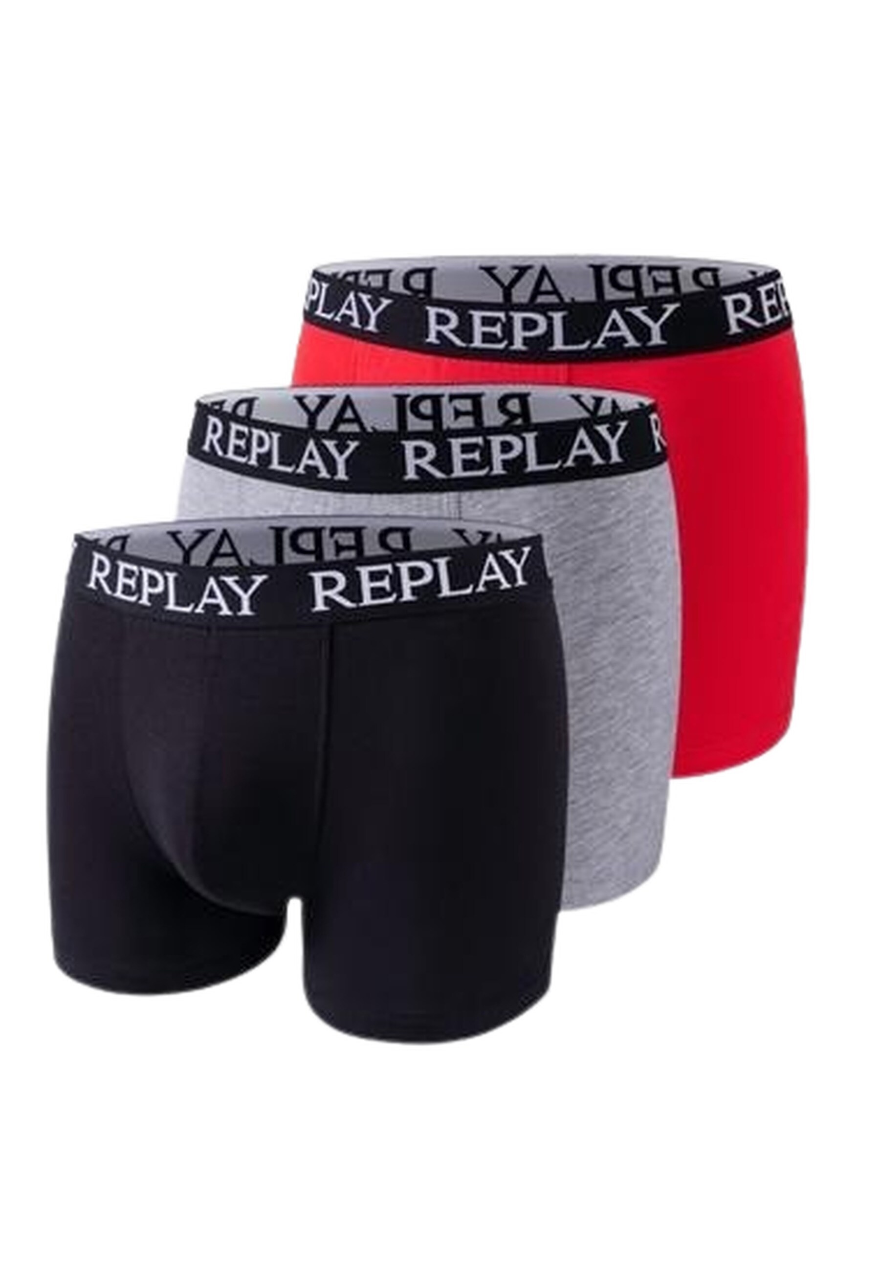 Replay Trunk BOXER Style 01/C Basic Cuff Logo im 3er Pack - Bild 1