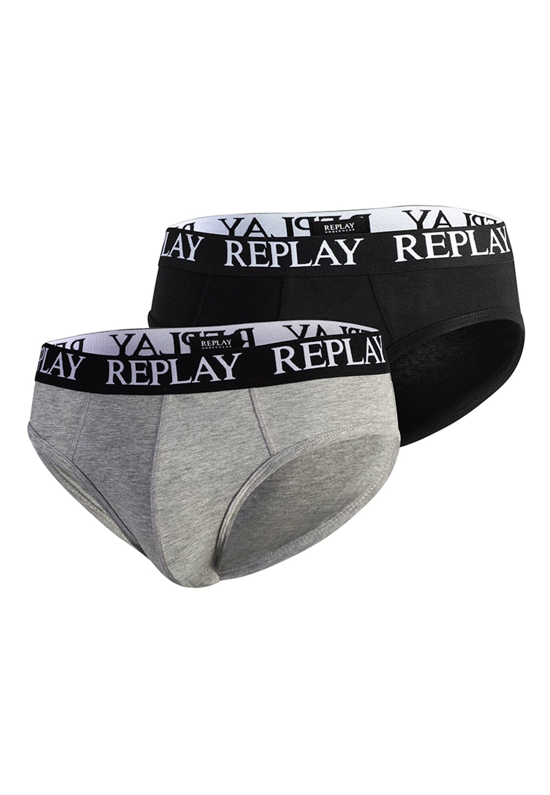 Replay Slip REPLAY SLIP Basic Cuff Logo im praktischen 2er Pack - Bild 1