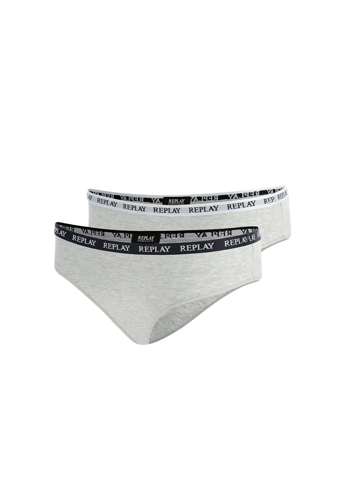 Replay Unterhose Damen-Slip mit Logo-Bund 2er Pack | 08054216497873