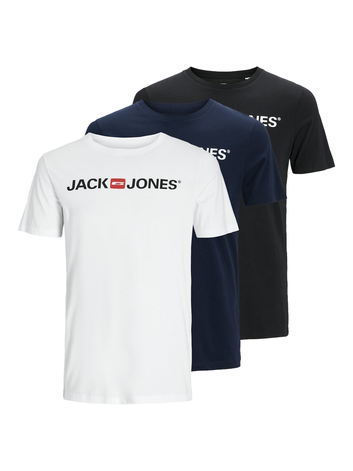 Jack & Jones Shirts 3 Pack T-Shirt JJECORP LOGO CREW NECK - Bild 1