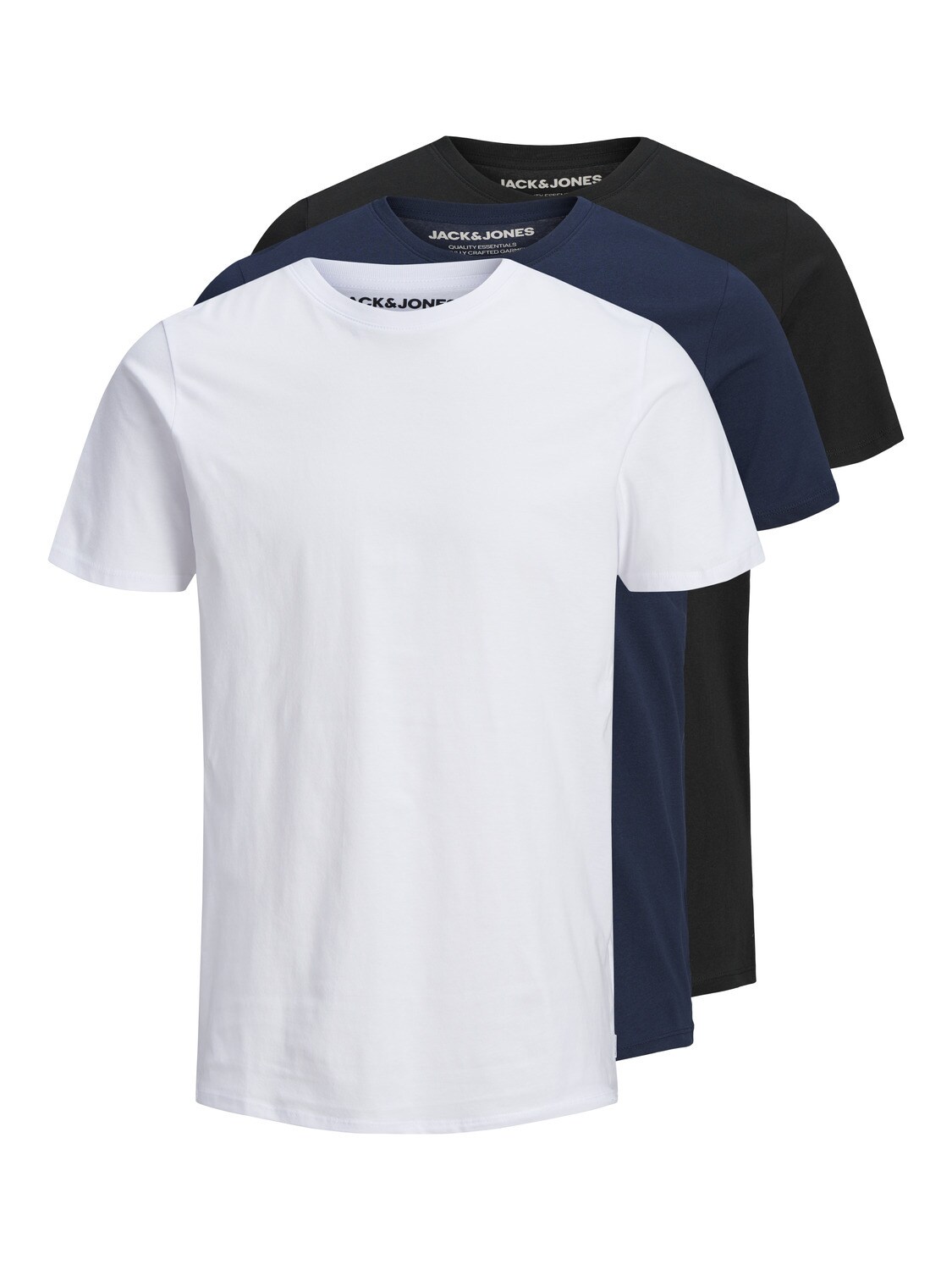 Jack & Jones Shirts 3 Pack T-Shirt JJEORGANIC BASIC O-NECK | 05715098104480