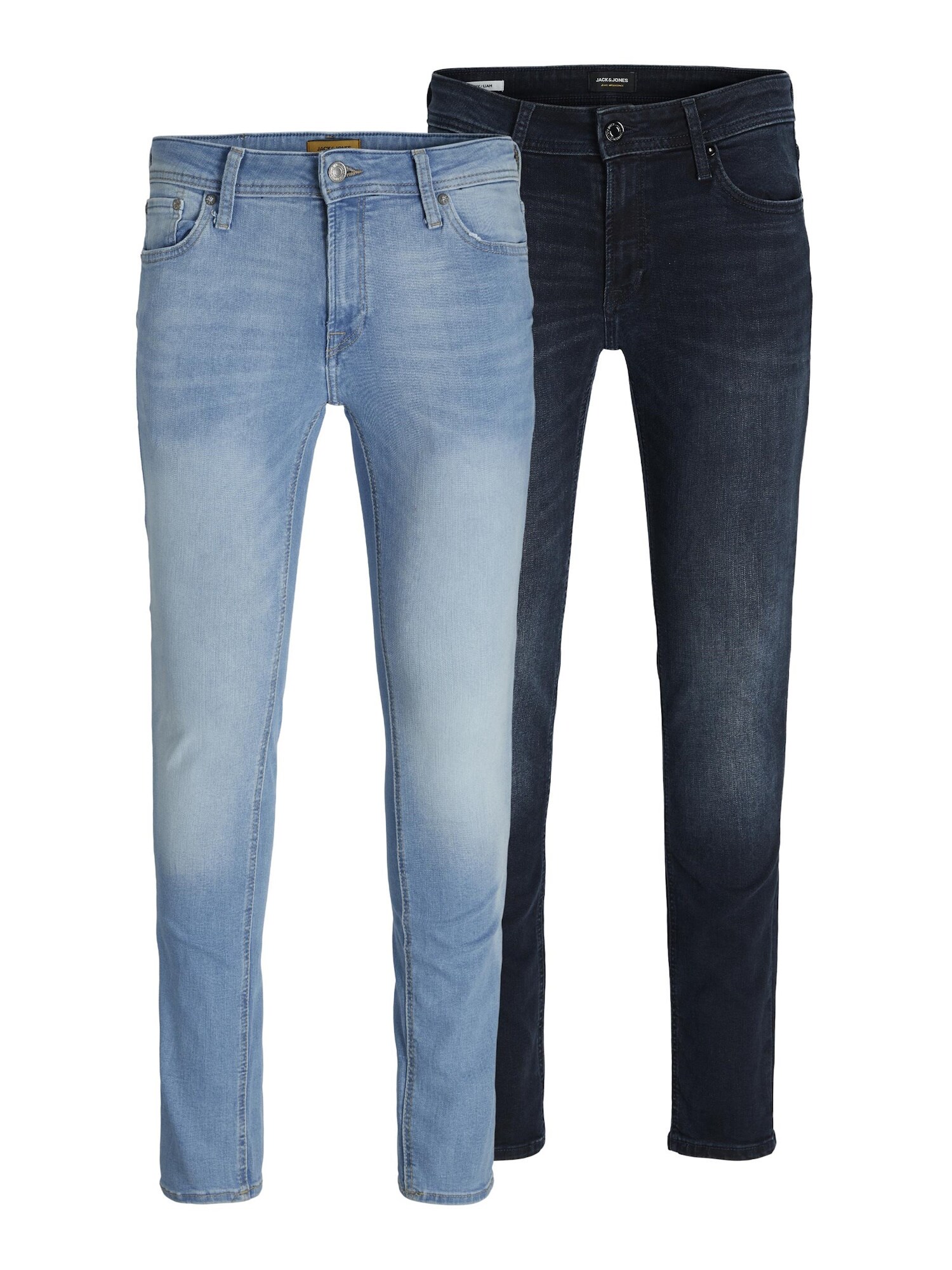 Jack & Jones Jeans Skinny 2 Pack Jeanshose JJILIAM JJORIGINAL AGI Jeanstrouser - Bild 1