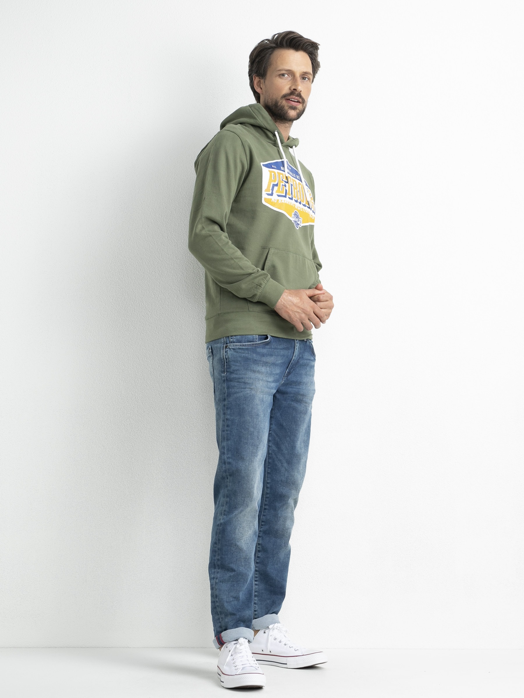 Petrol Industries Pullover Hoodie mit Kapuze Sweater Hooded Print - Bild 1