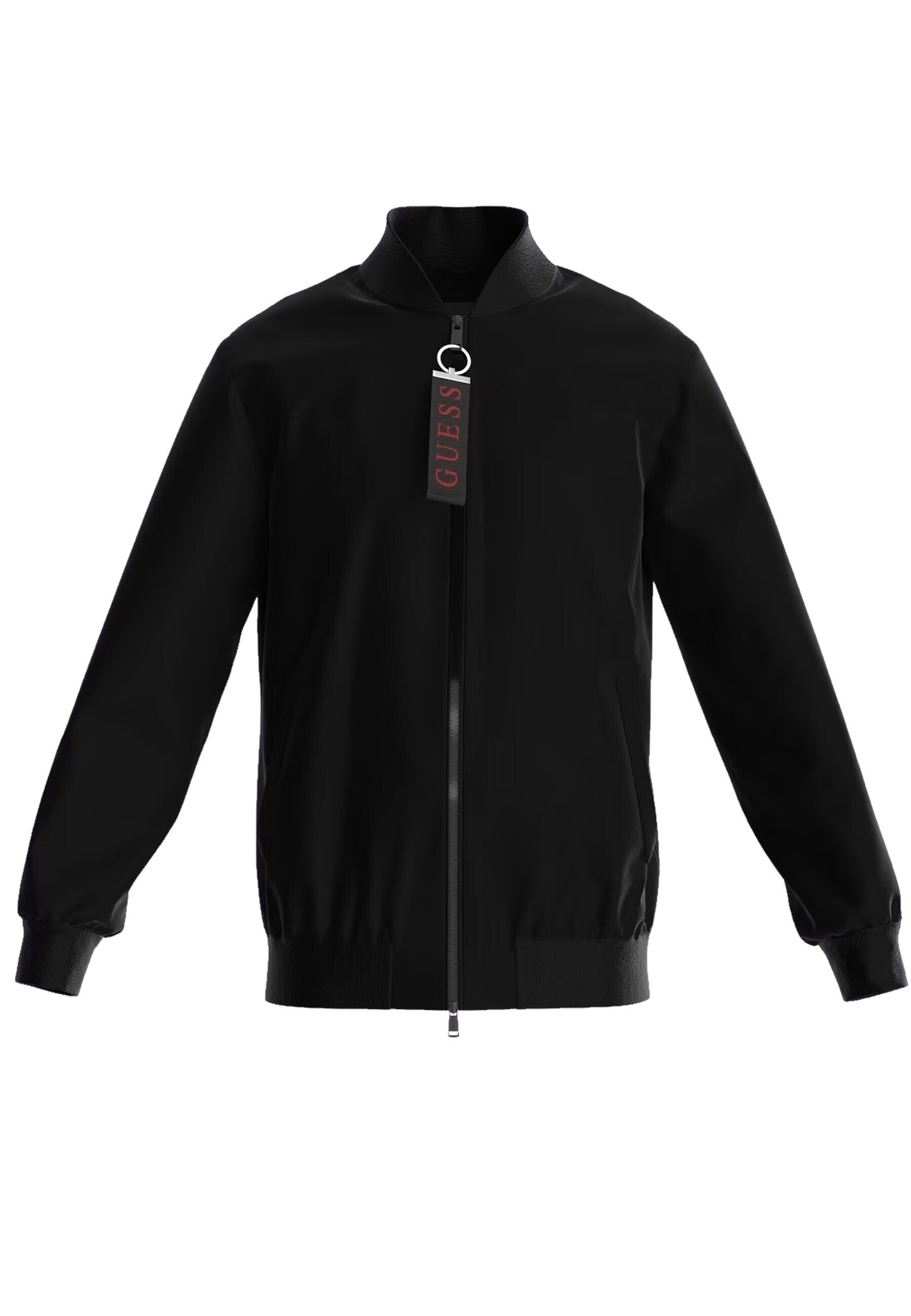 Guess Jacke Unifarbene Bomberjacke COMFORT BOMBER JACKE mit seitlichen Eingrifftaschen - Bild 1