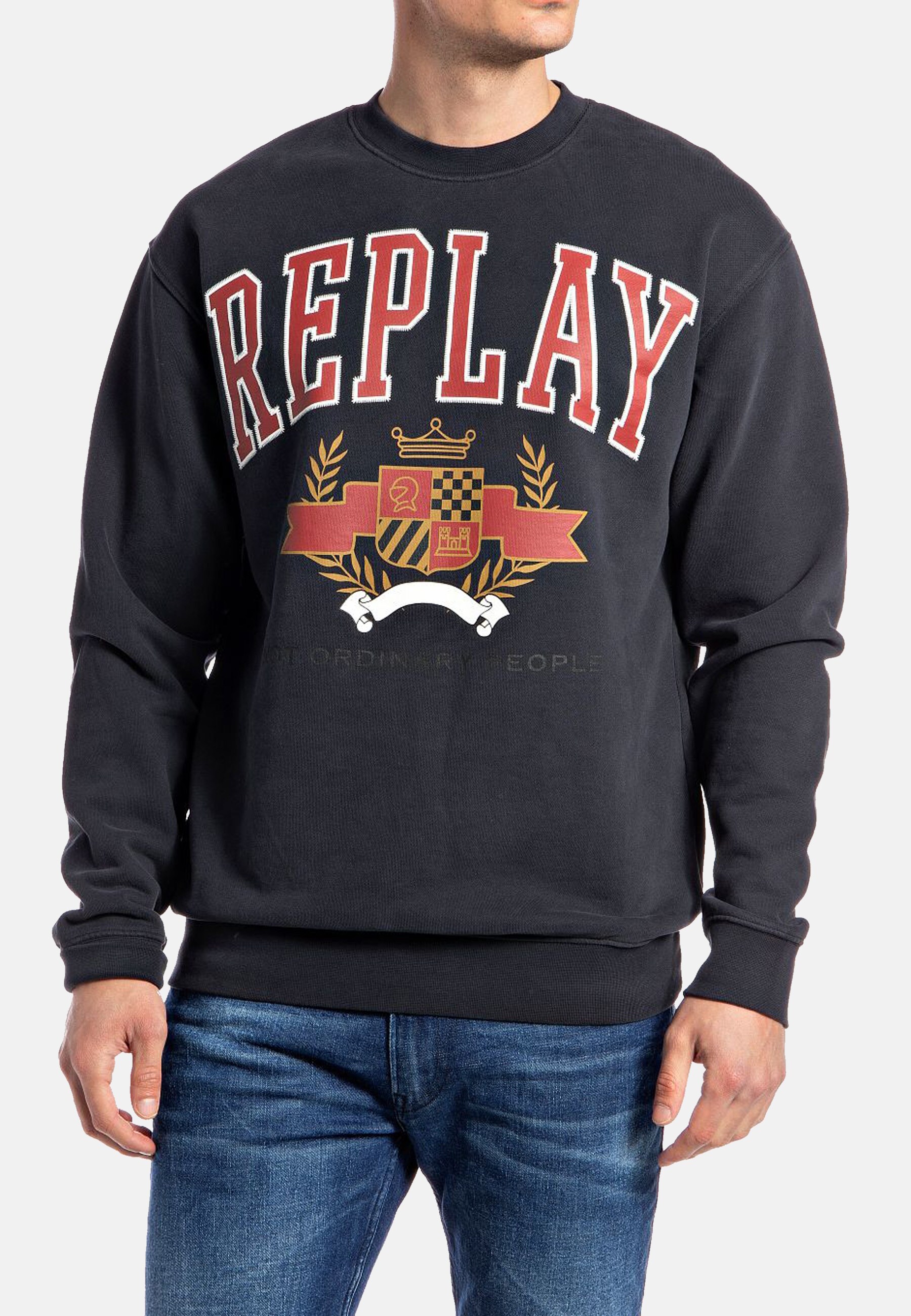 Replay Pullover PEACH HAND Sweatshirt - Bild 1