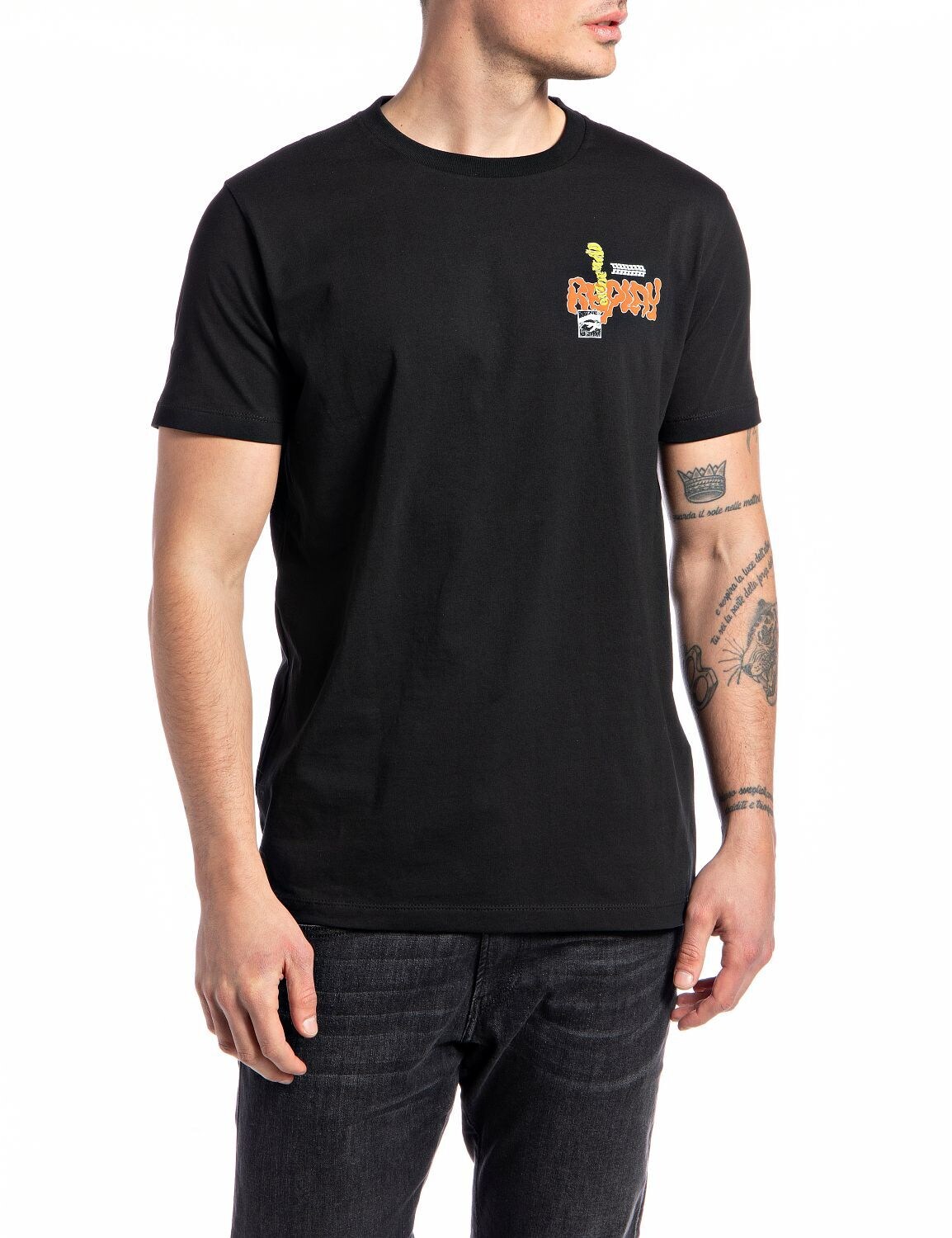 Replay Shirt T-Shirt BASIC JERSEY mit Rundhals | 08053469640029