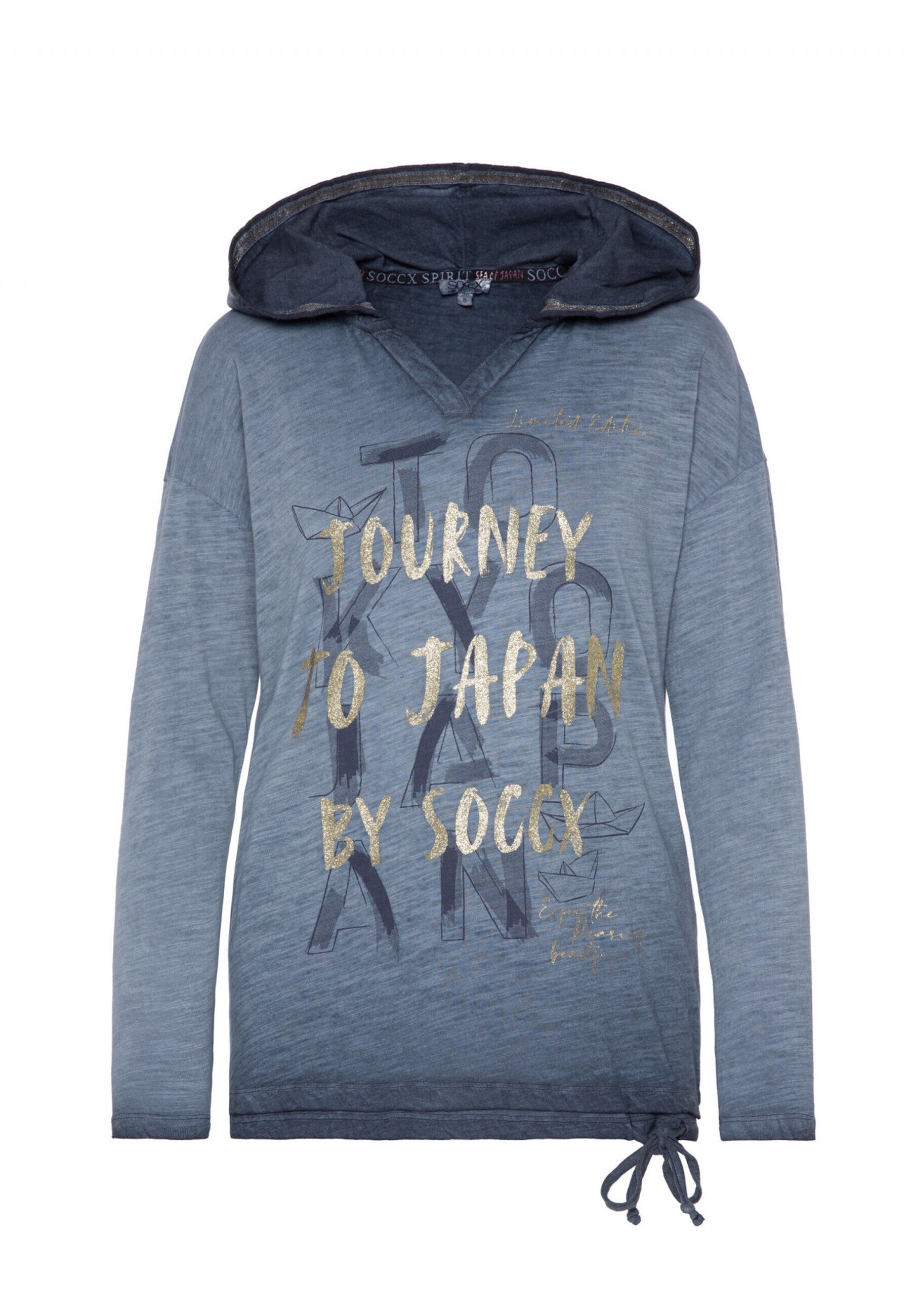 Soccx Langarmshirt Konnichiwa Longsleeve mit Kapuze - Bild 1