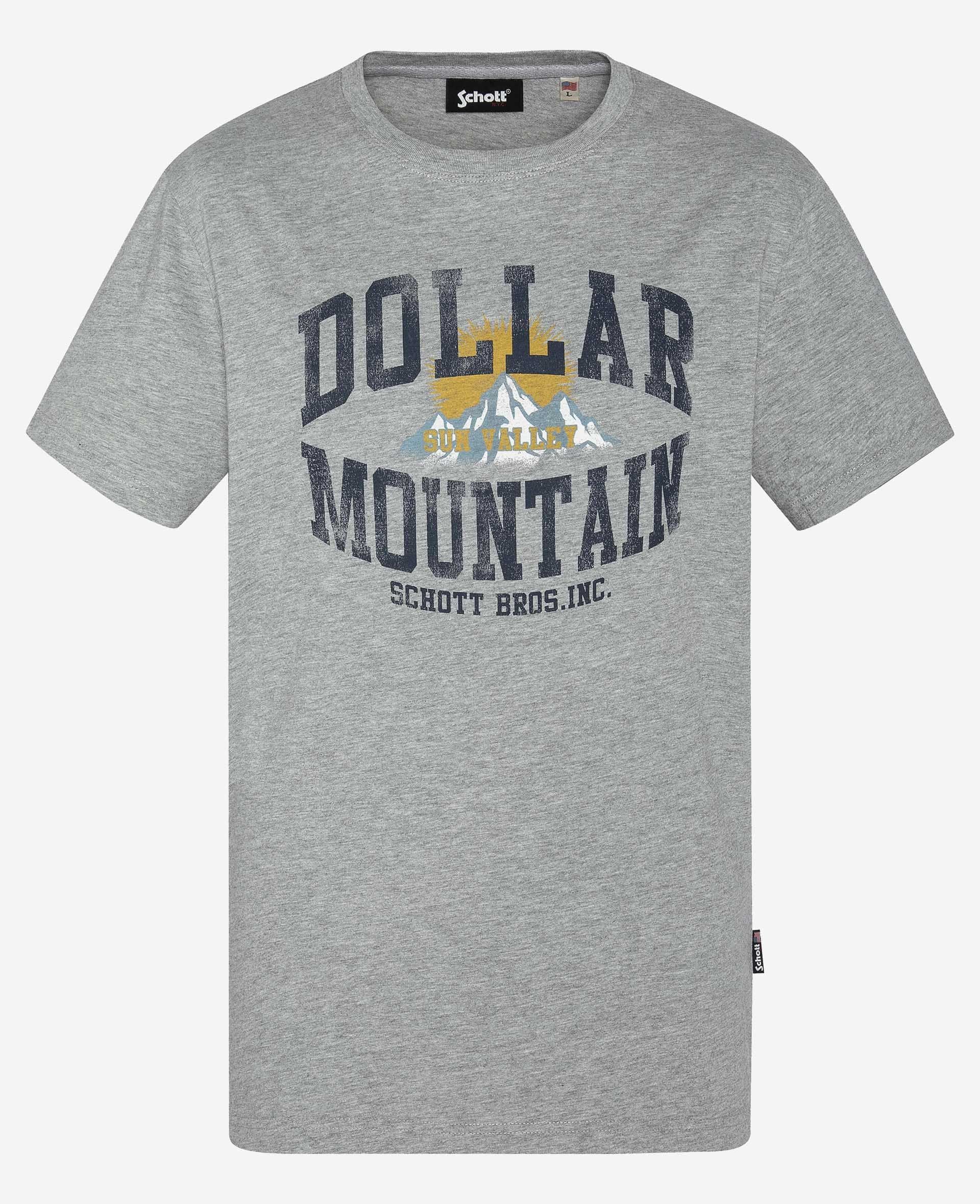 Schott Shirt Kurzarmshirt TSLAN mit Front-Print - Bild 1