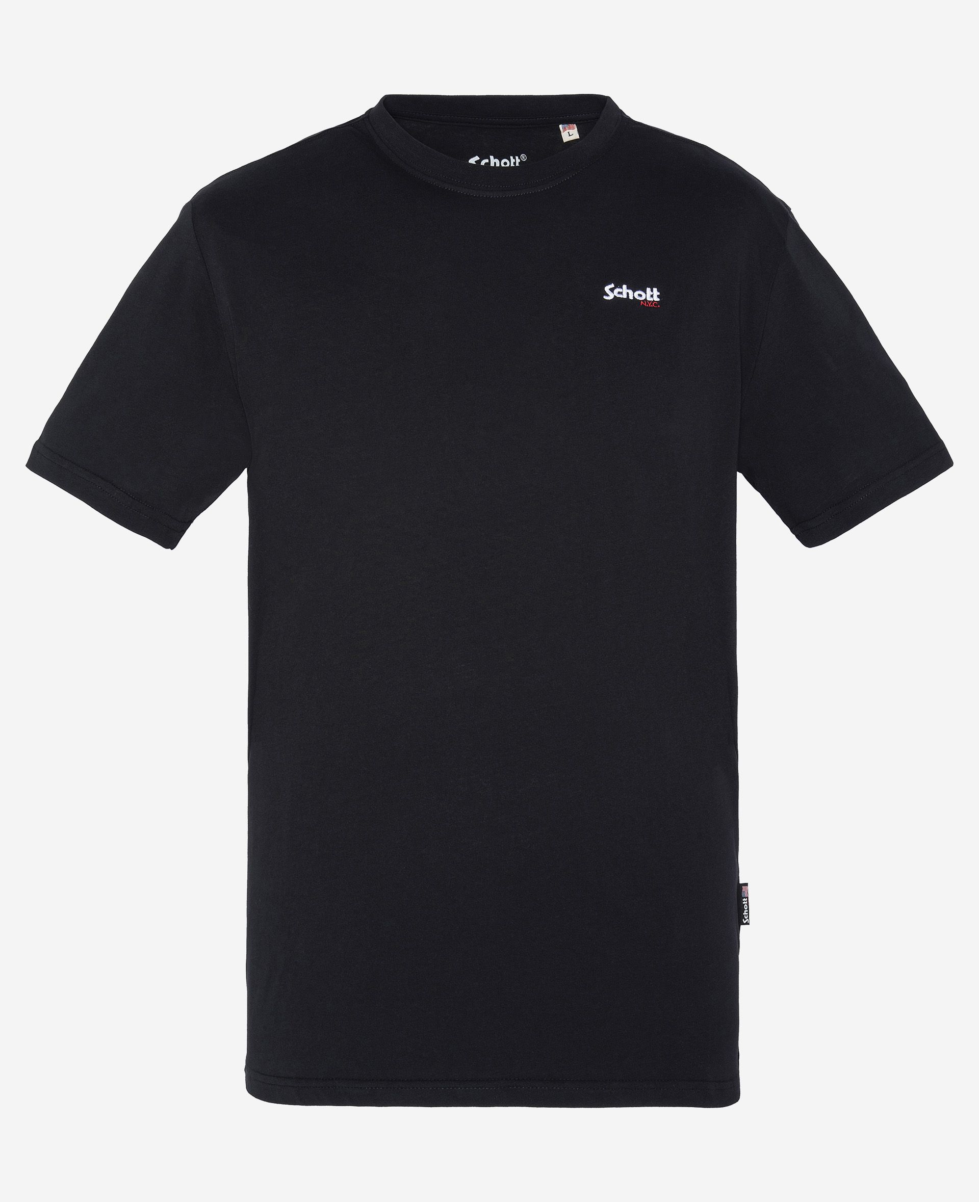 Schott T-Shirt TSLOGOCASUAL Kurzarmshirt mit Front-Print - Bild 1