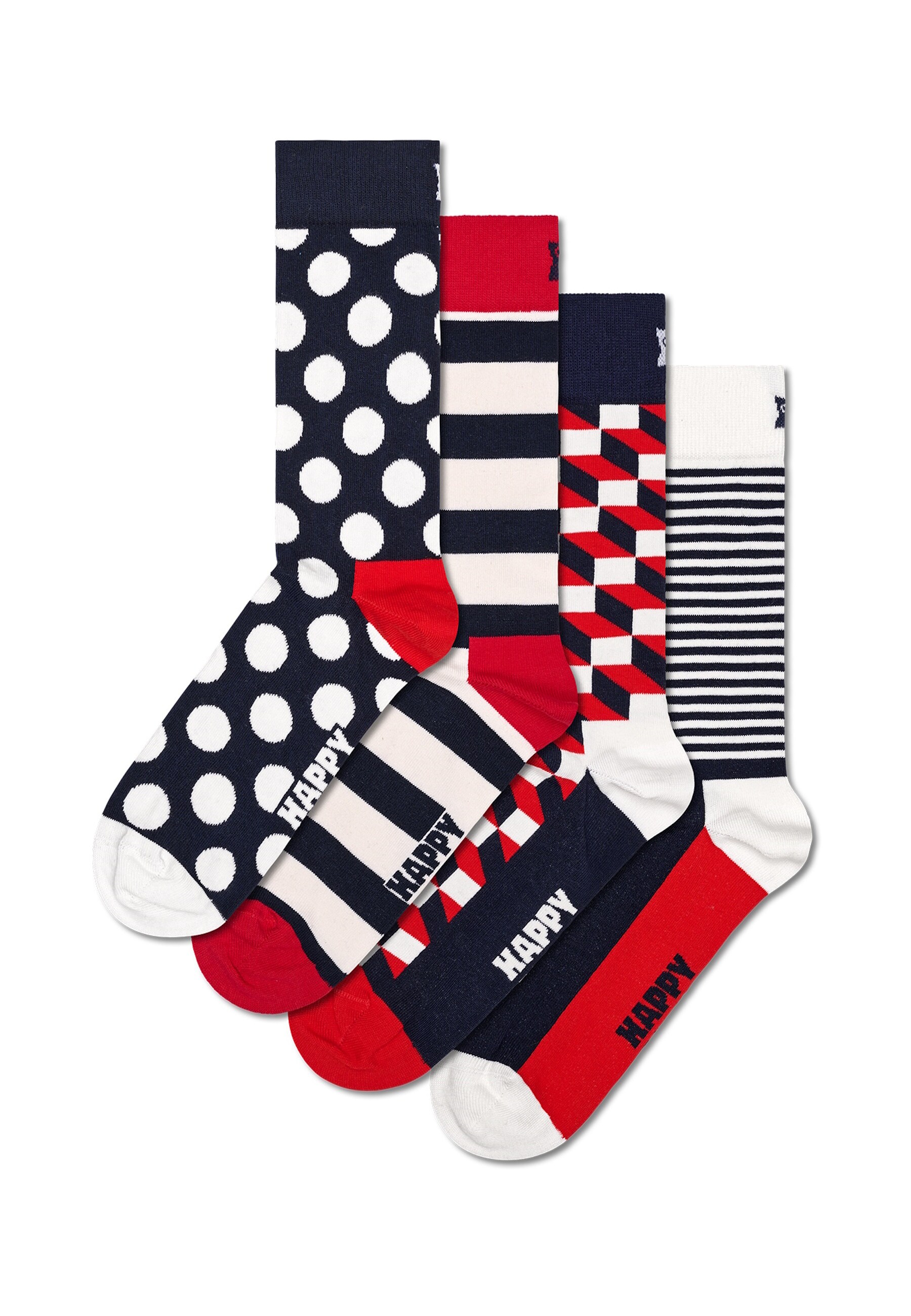 Happy Socks Str&uuml;mpfe CLASSIC NAVY Socken 4er Pack - Bild 1