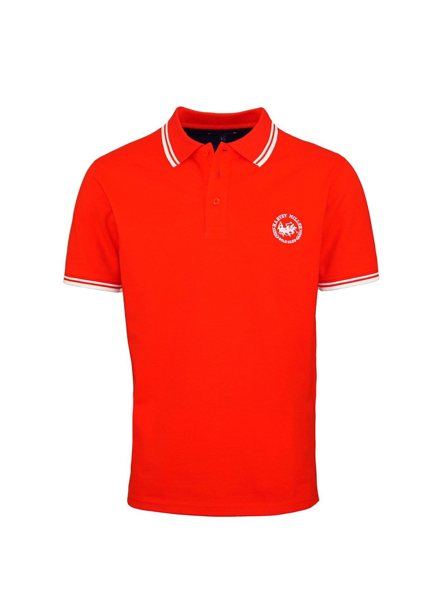 Harvey Miller Polo Poloshirt Fashion Polohemd Kurzarm Shirt - Bild 1