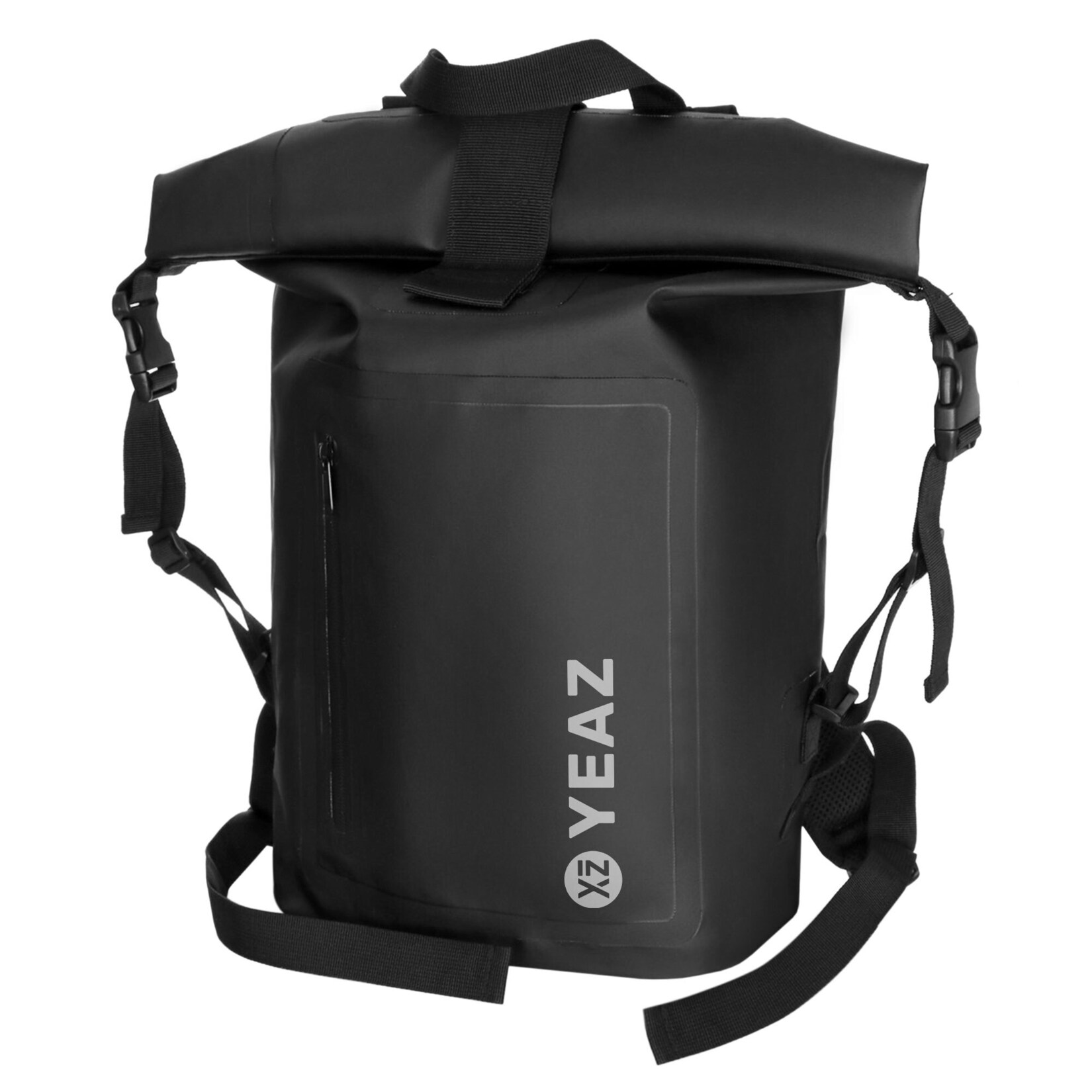 YEAZ Wasserfester Rucksack weißes Logo STOCKHOLM