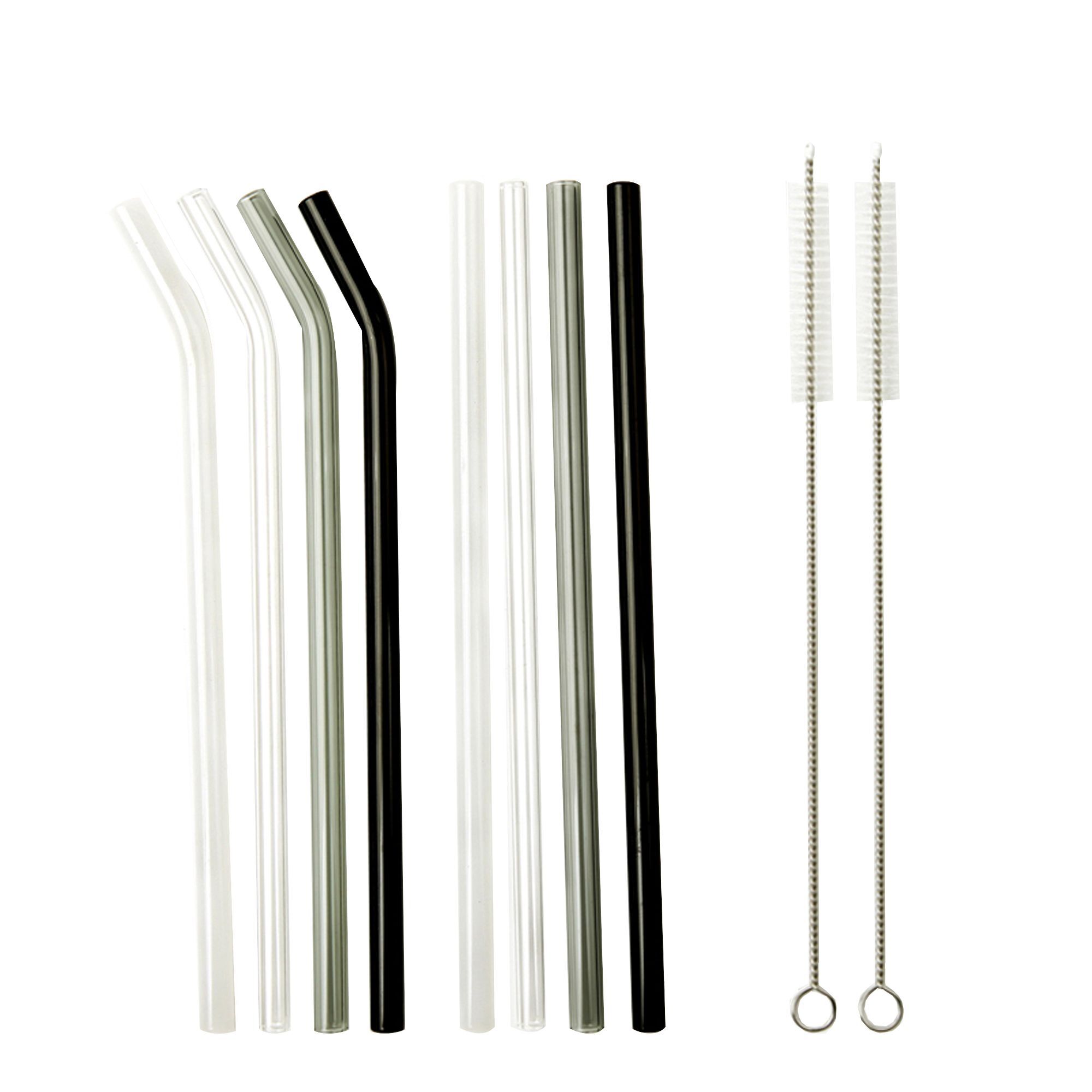 LA VAGUE Wiederverwendbares Glastrinkhalm-Set mixed SMOOTHIE PARTY - Bild 1