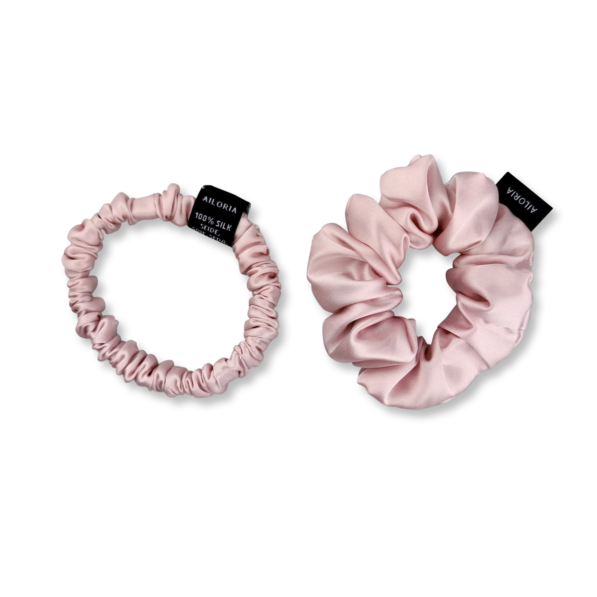 AILORIA Set Scrunchies S und M aus Seide DOUX - Bild 1