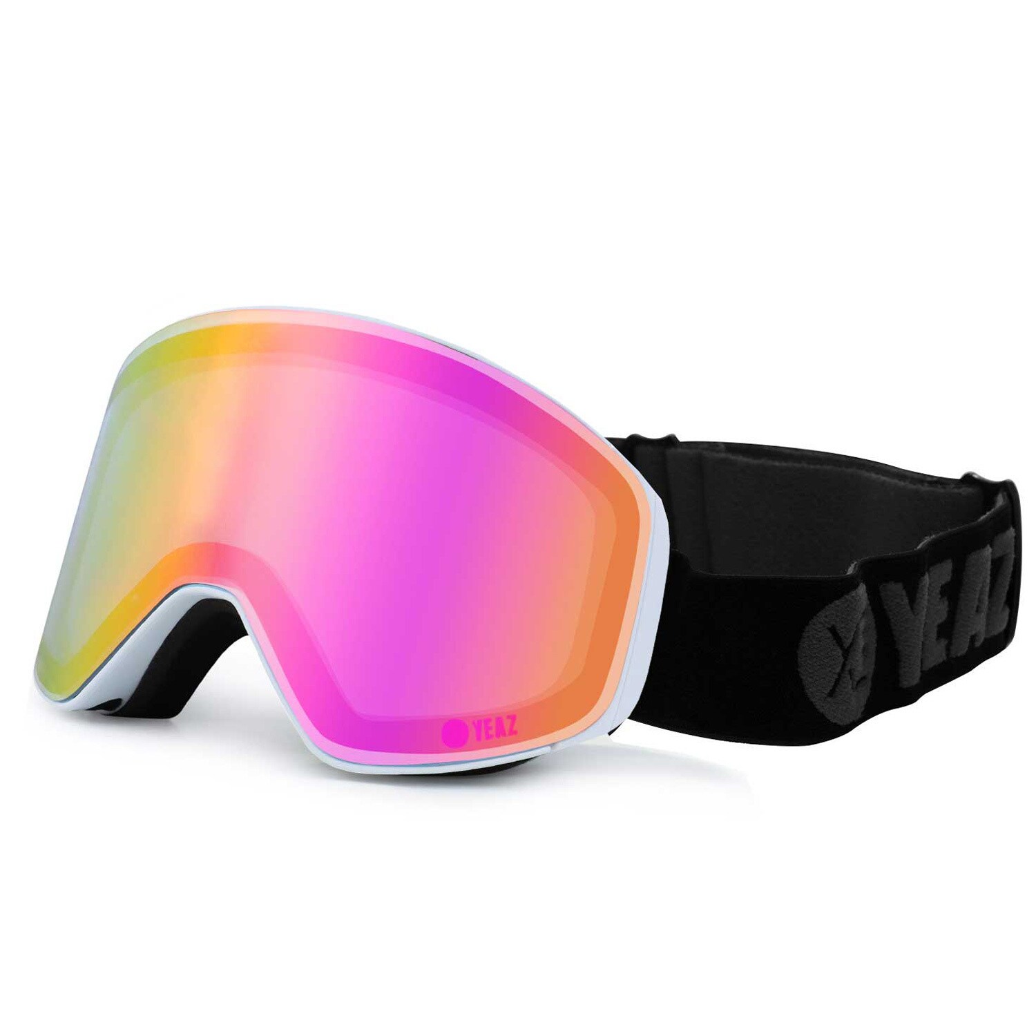 YEAZ Magnet-Ski-Snowboardbrille pink verspiegelt/weiß APEX | 04260405988952