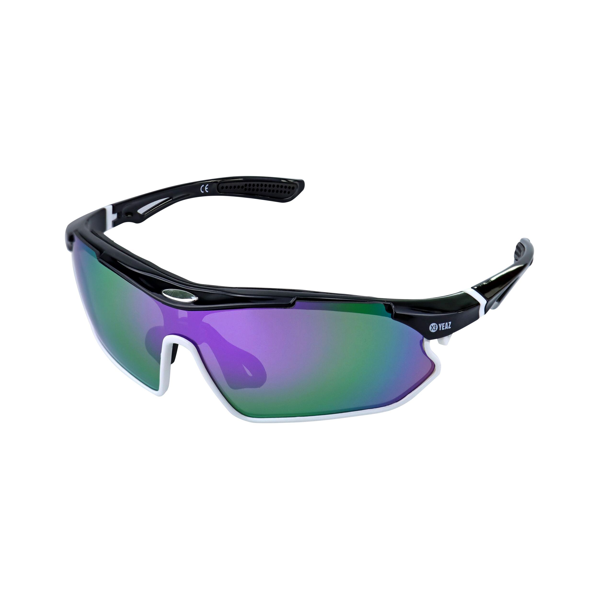 YEAZ Sport-Sonnenbrille schwarz/wei&szlig;/lila SUNRAY - Bild 1