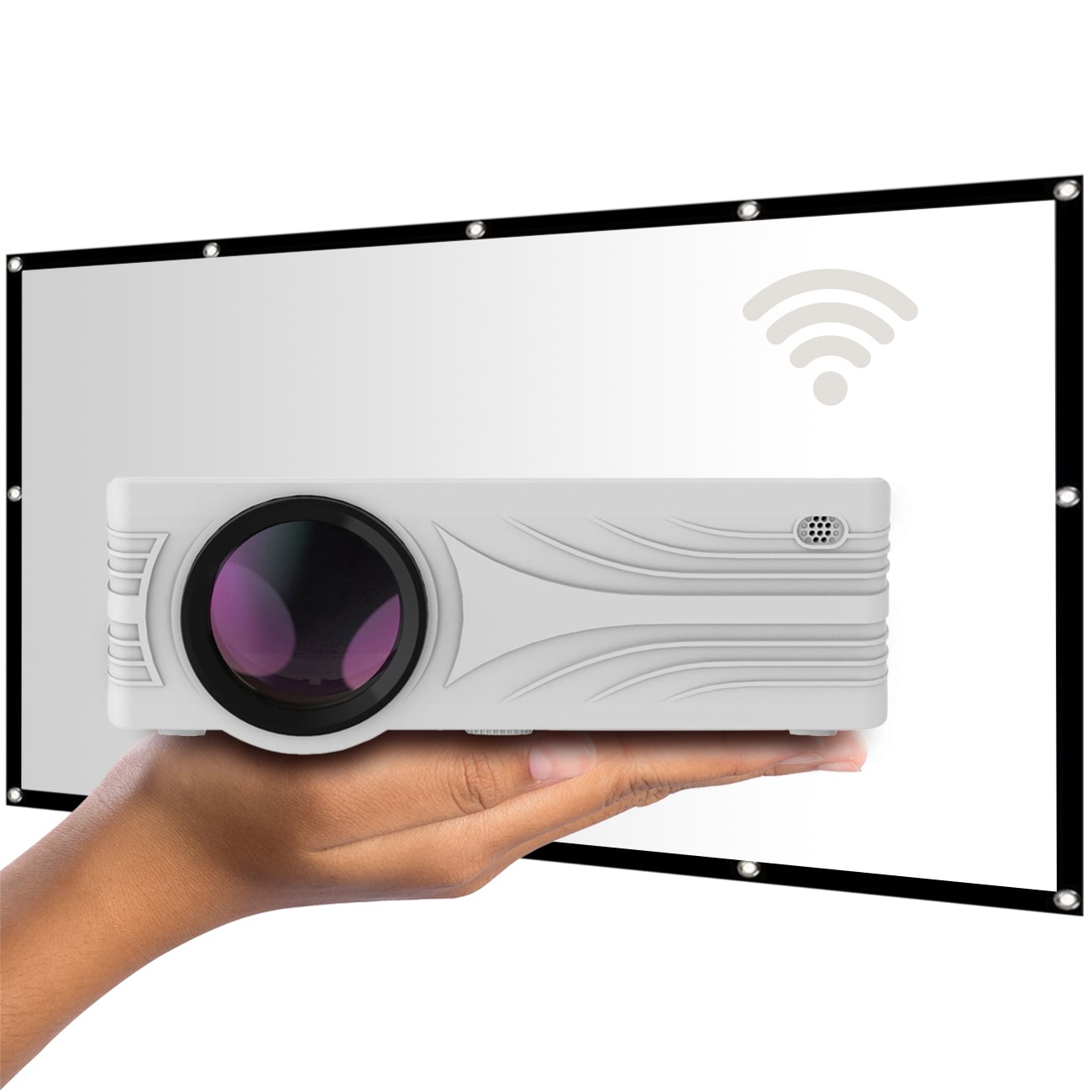 LA VAGUE LED-Projektor inkl. LV-STA100FP LV-HD240 Wi-Fi BUNDLE
