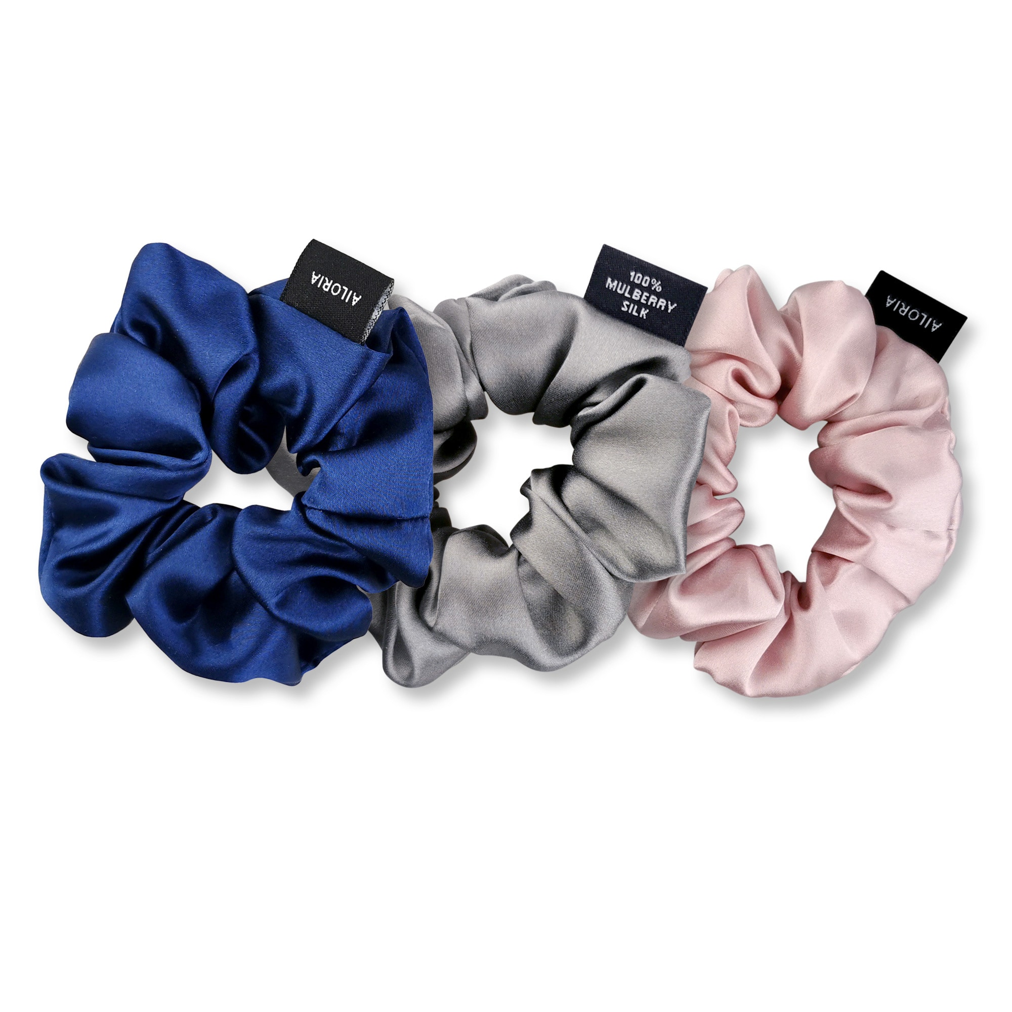 AILORIA Set 3 Scrunchies M aus Seide DOUX - Bild 1