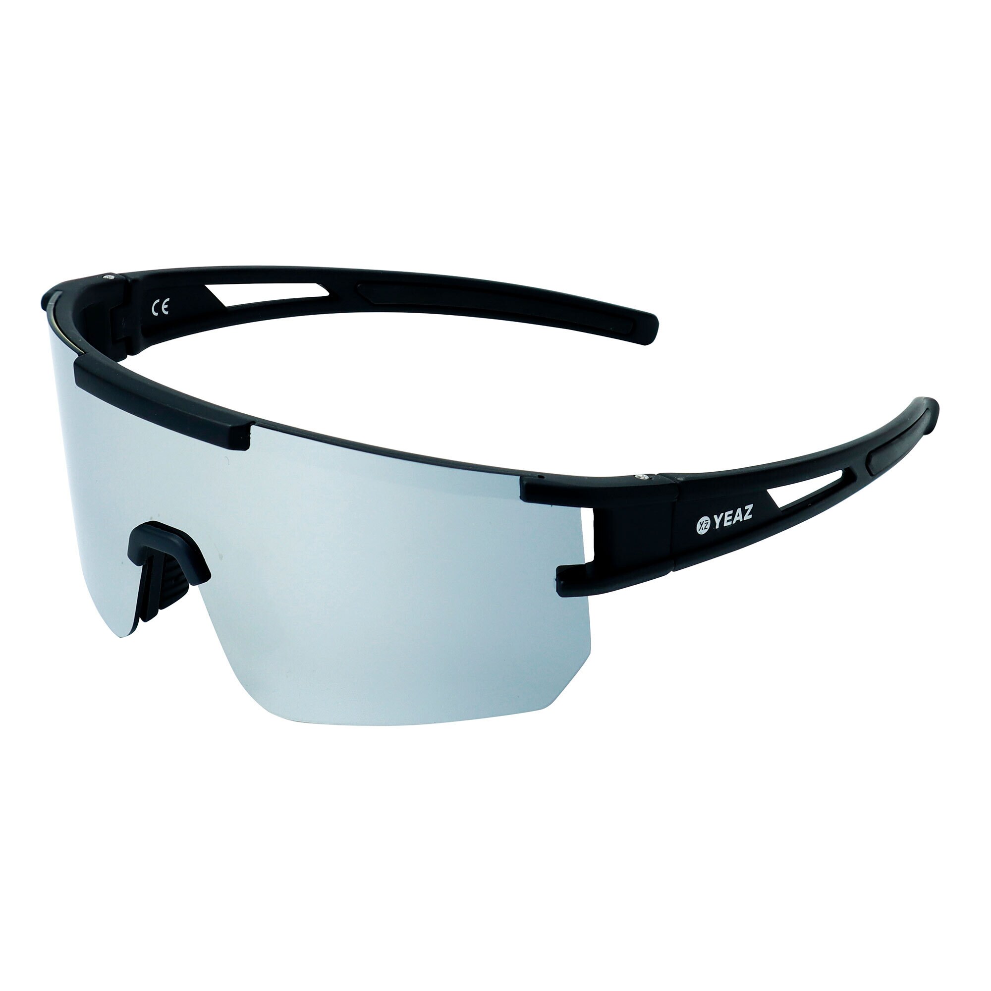 YEAZ Sport-Sonnenbrille Black/Silver Mirror SUNSPARK - Bild 1