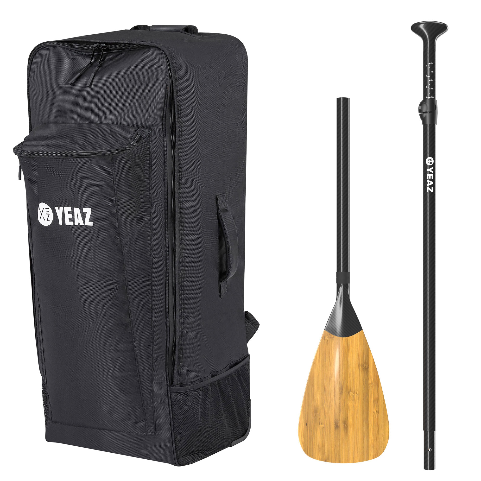 YEAZ Trolley-Rucksack und Carbon/Bambus-Paddel KIT PLUS - Bild 1