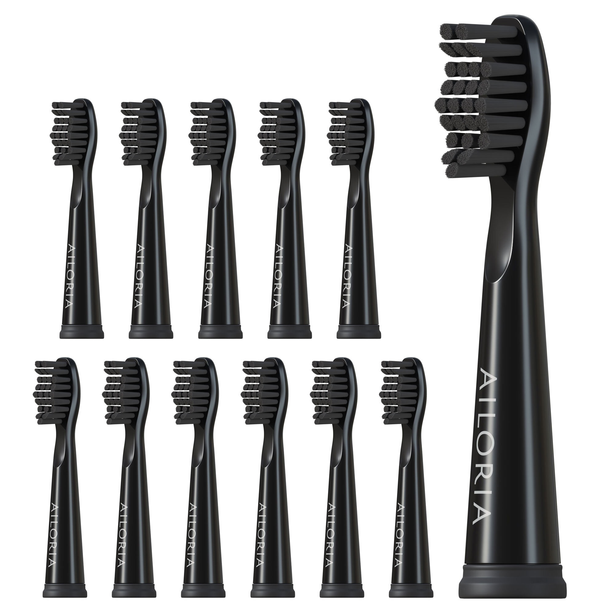 AILORIA Ersatzb&uuml;rstenk&ouml;pfe 12er Set FLASH TRAVEL - Bild 1