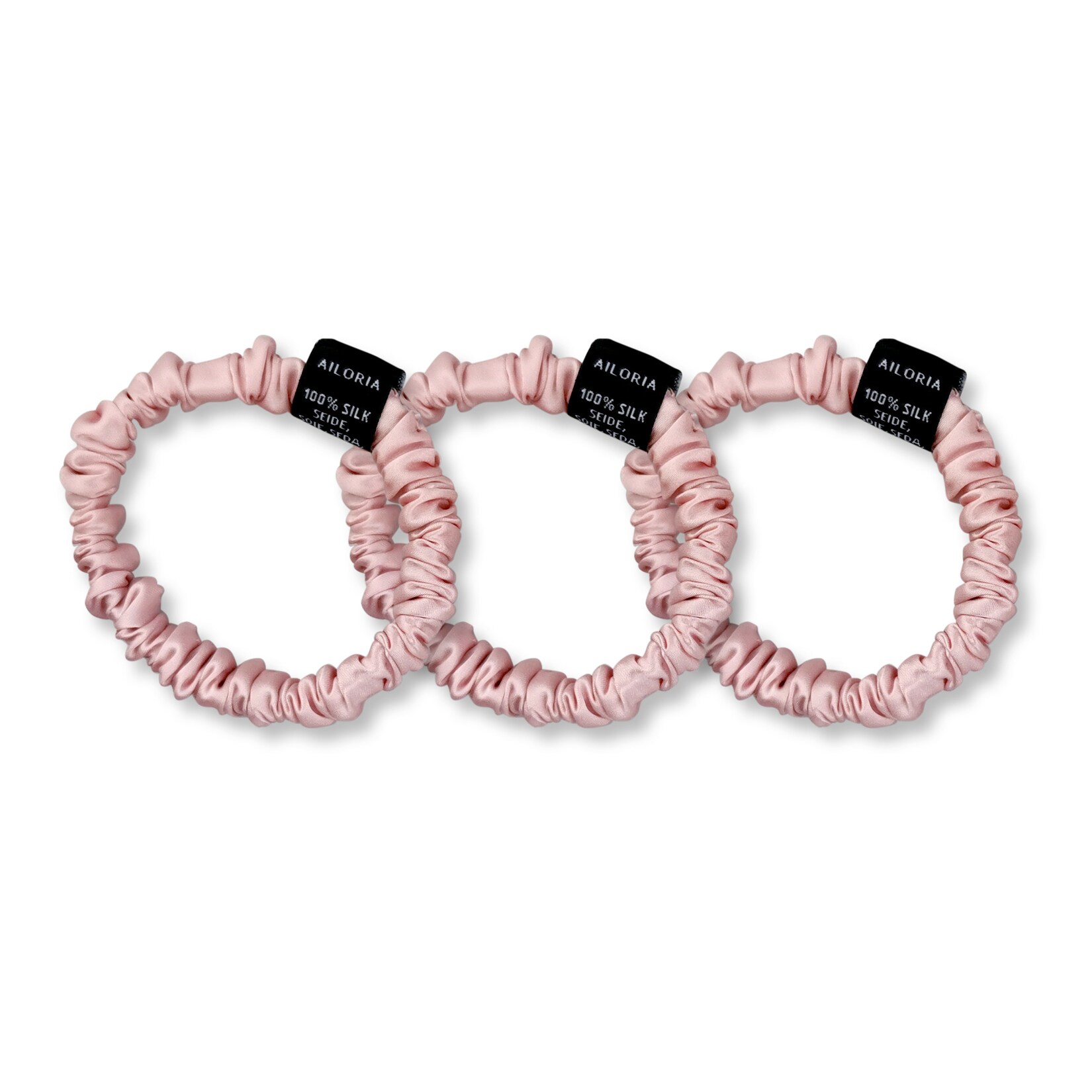 AILORIA Set 3 Scrunchies S aus Seide DOUX | 04099514009049