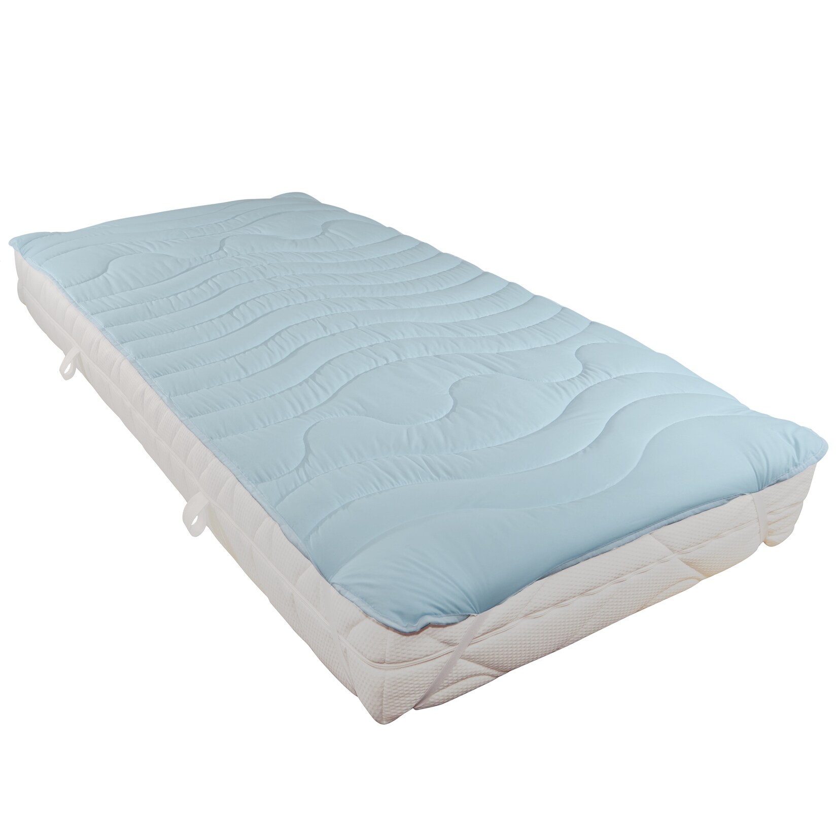 BeCoBeCo Sommer-Winter Unterbett 2 in 1 Matratzenauflage, kuschelweich und angenehm kühlend100 x 200 cm | 04019793487277