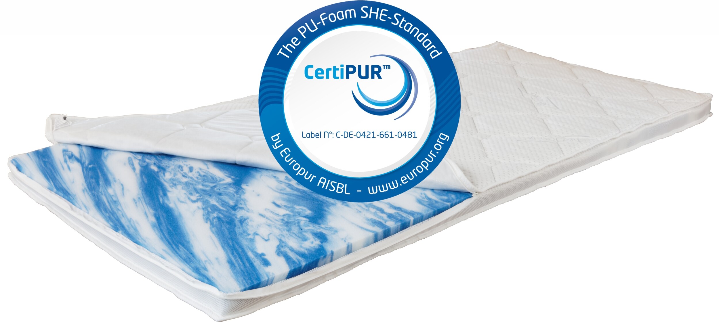 BeCoTopper Dream Protect Soft, Beco, 8 cm hoch, Gelschaum, Mehr Hygiene durch antibakterielle Silber-Ausr&uuml;stung im Bezug180 x 200 cm - Bild 1