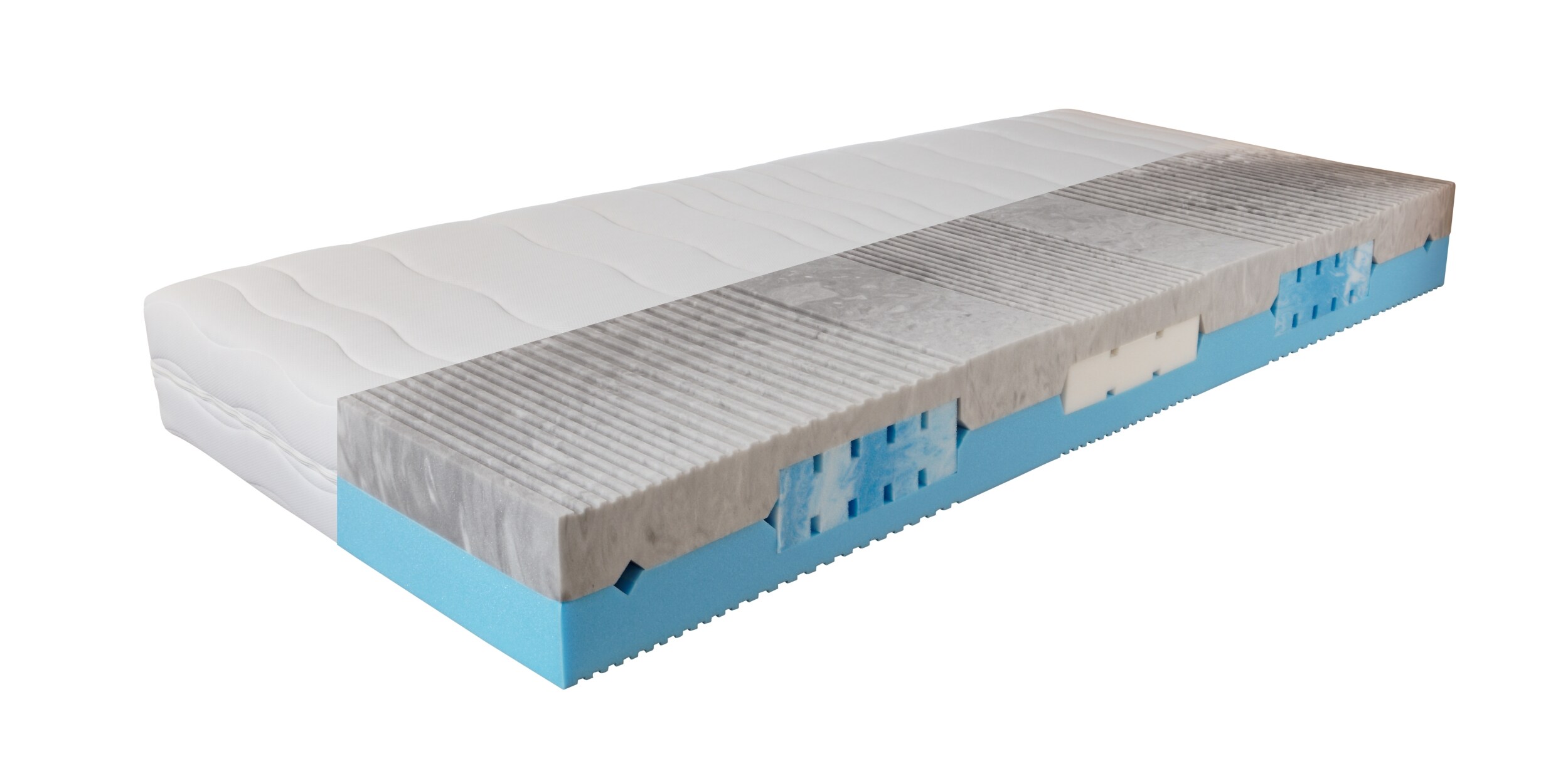 BeCoKomfortschaummatratze BeCo 2 Dreams, 2 in 1 Wendematratze mit soften Gelschaum Einlagen, 21 cm Komforth&ouml;he, 7 ergonomische Liegezonen100 x 200 cm - Bild 1