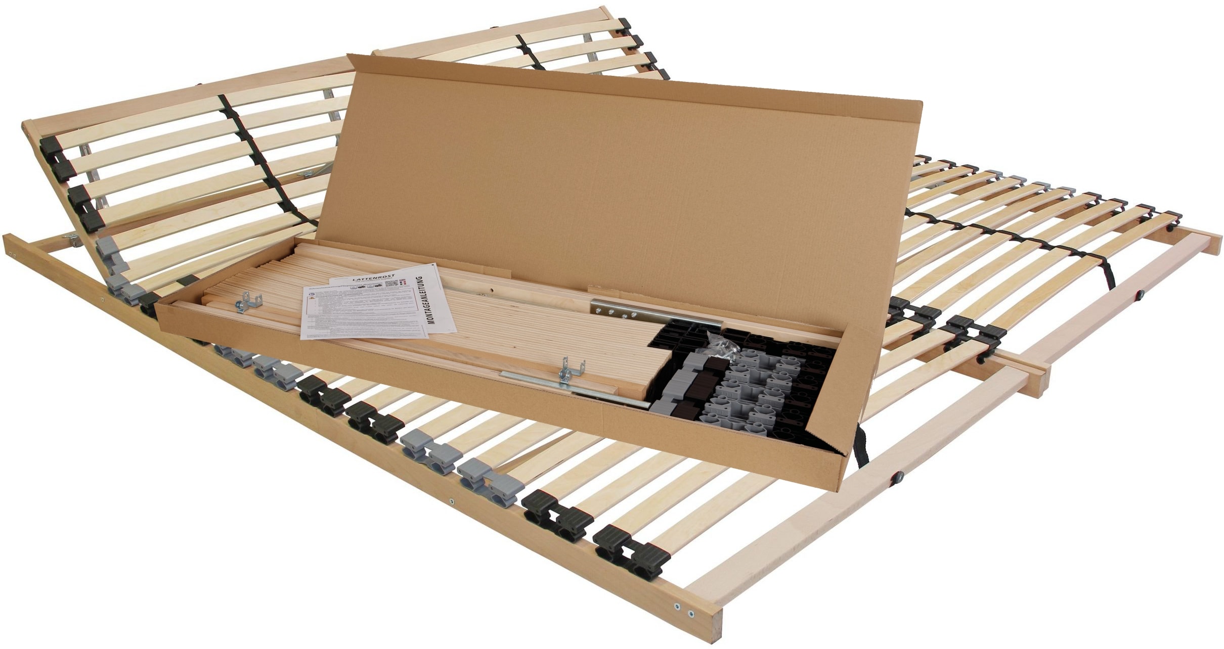 BeCoBeCo Easy Star Lattenrost verstellbar &ndash; Individuell anpassbares Kopfteil, ideal f&uuml;r alle Matratzenarten, stabil, langlebig, f&uuml;r hohen Schlafkomfort200 x 200 cm - Bild 1