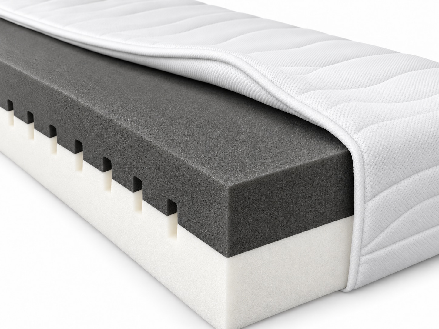 BeCo Twin Sleep 7-Zonen Kaltschaummatratze 21 cm wendbar 90 x 200 cm - Bild 1