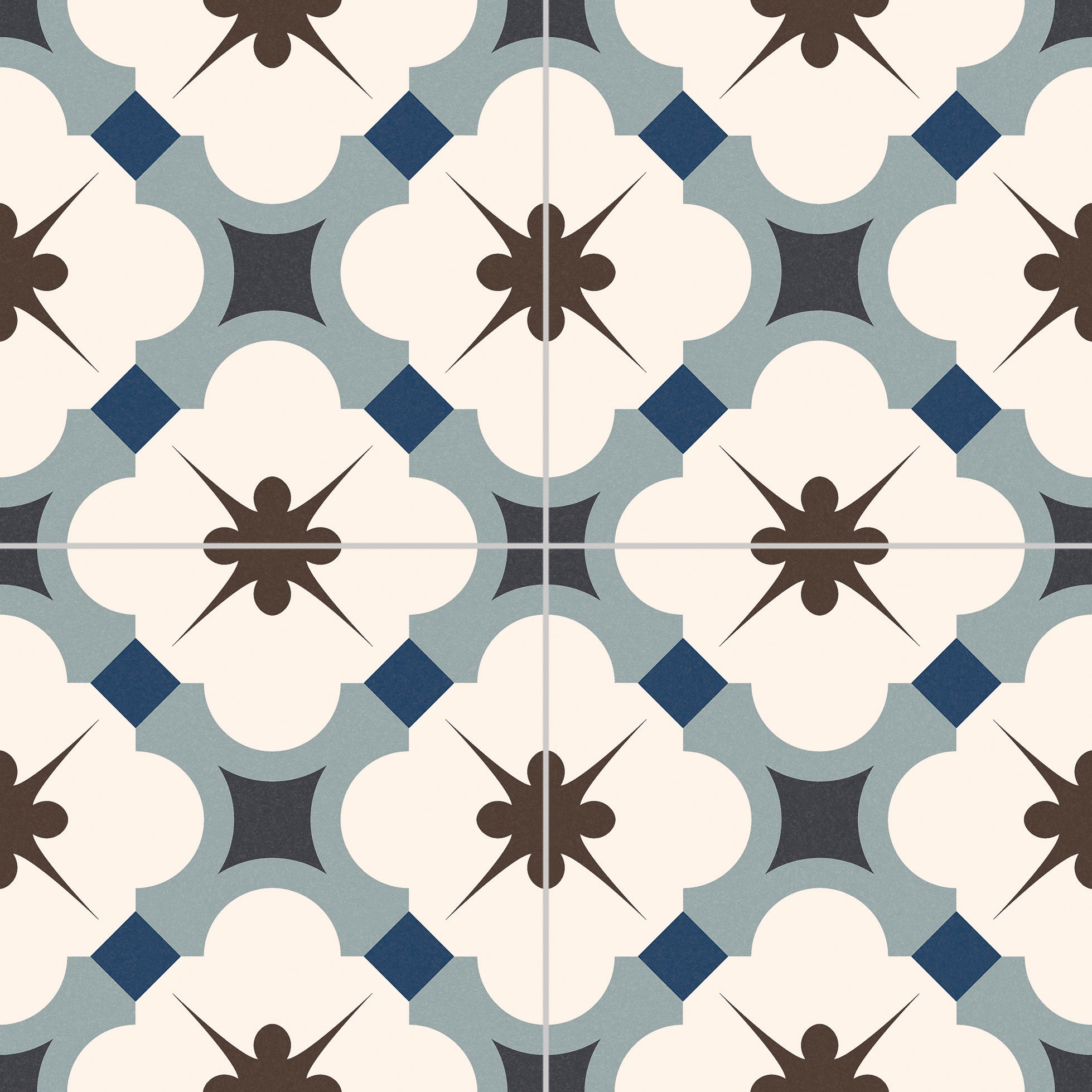 REGENT BLUE 16.5 x 16.5 Feinsteinzeug Wand- und Bodenfliese - Bild 1