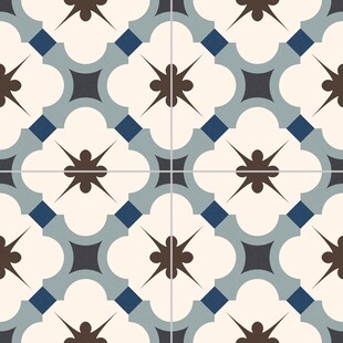 REGENT BLUE 16.5 x 16.5 Feinsteinzeug Wand- und Bodenfliese - Bild 1