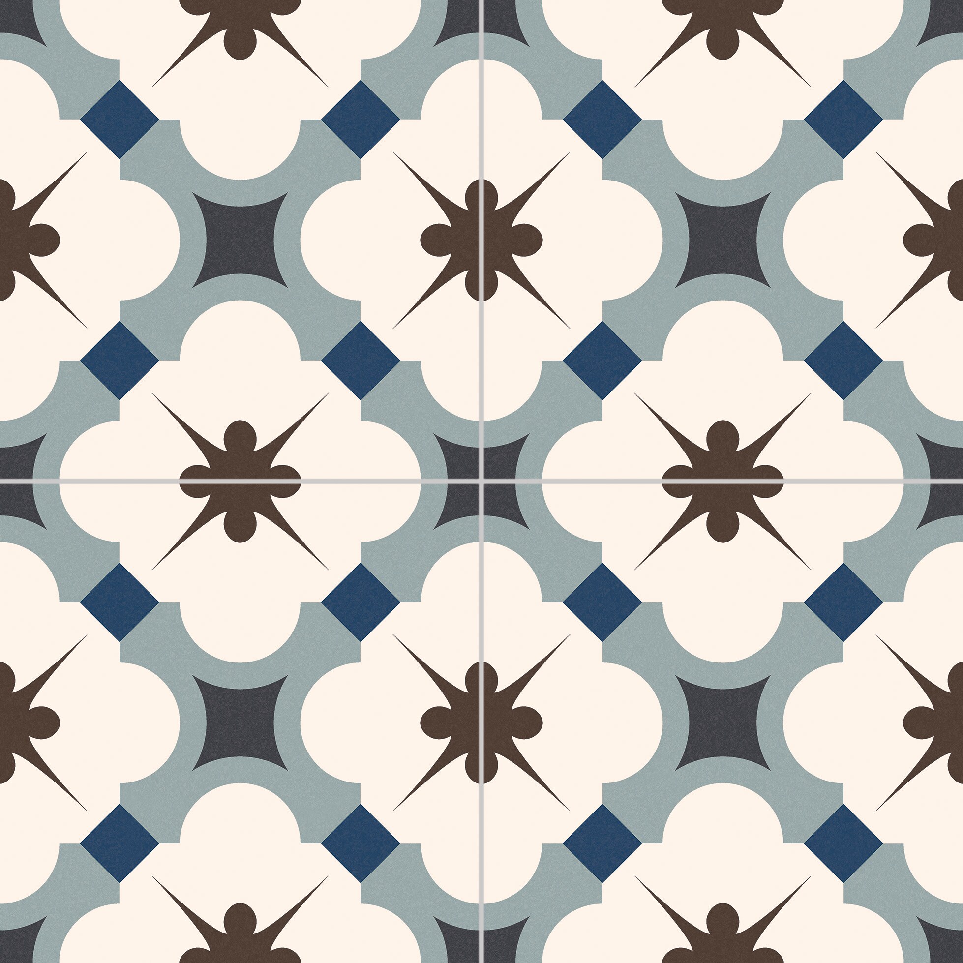 REGENT BLUE 16.5 x 16.5 Feinsteinzeug Wand- und Bodenfliese - Bild 1