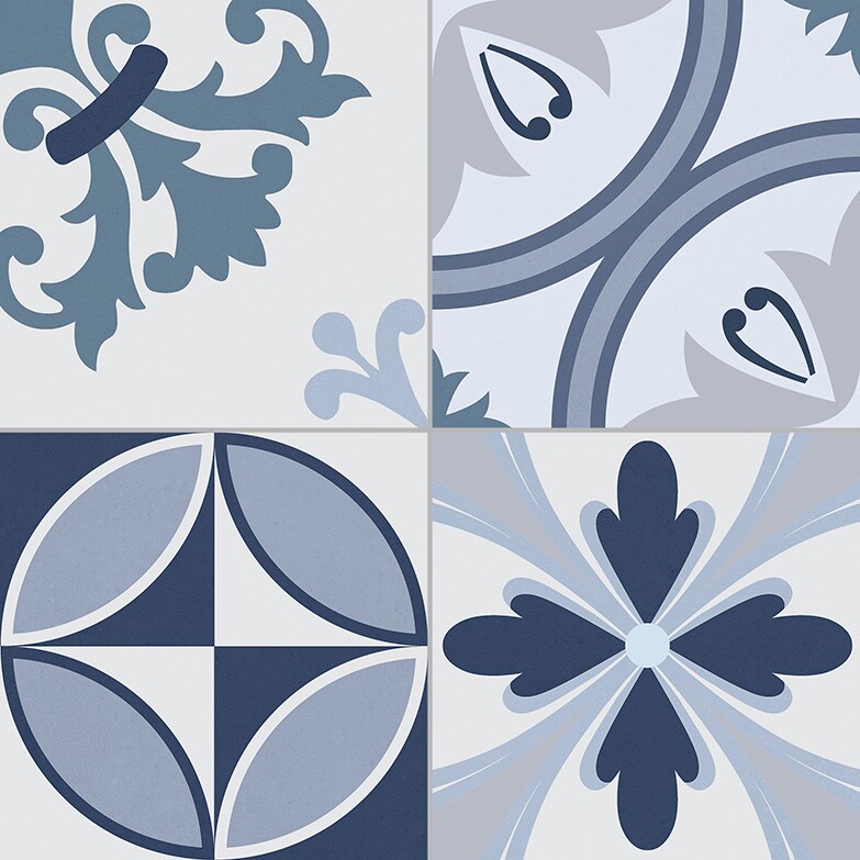 CAVALIER BLUE 16.5 x 16.5 Feinsteinzeug Wand- und Bodenfliese - Bild 1