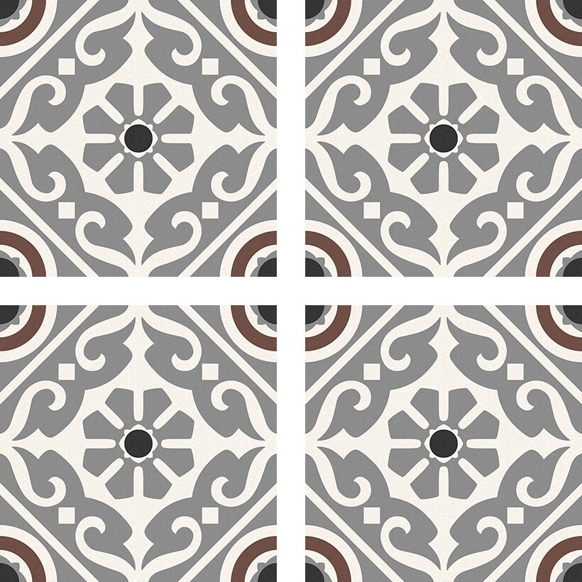 RIONI GREY 16.5 x 16.5 Feinsteinzeug Wand- und Bodenfliese - Bild 1