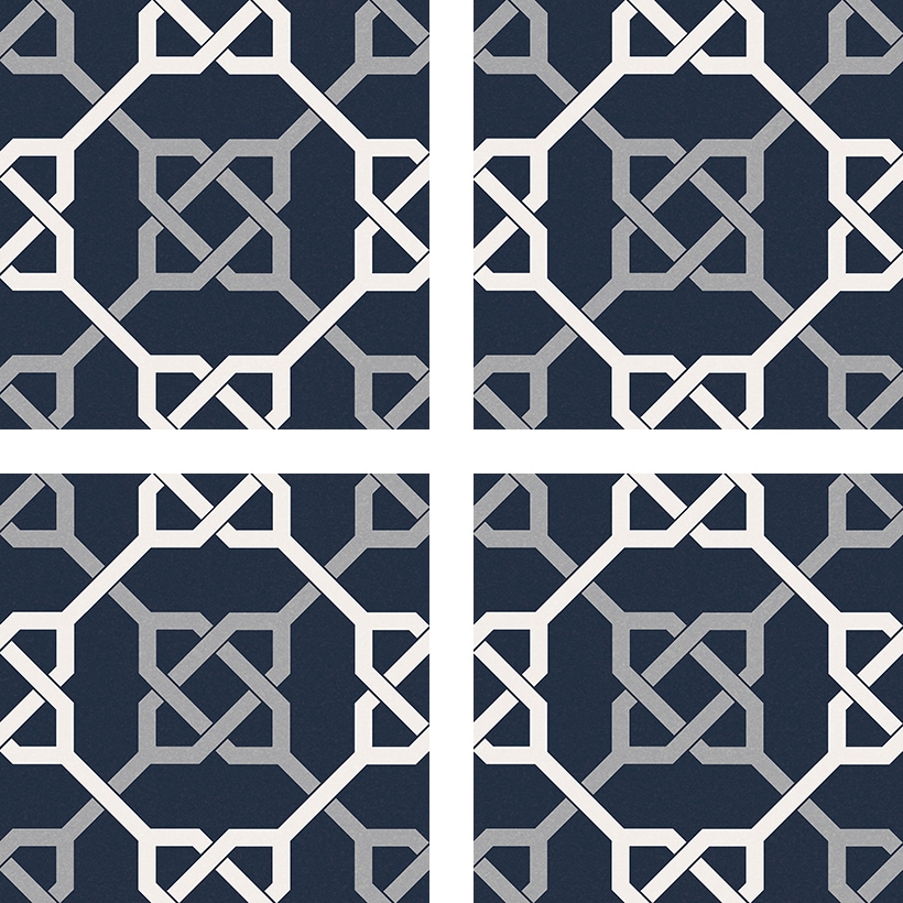 MARINI BLUE 16.5 x 16.5 Feinsteinzeug Wand- und Bodenfliese - Bild 1