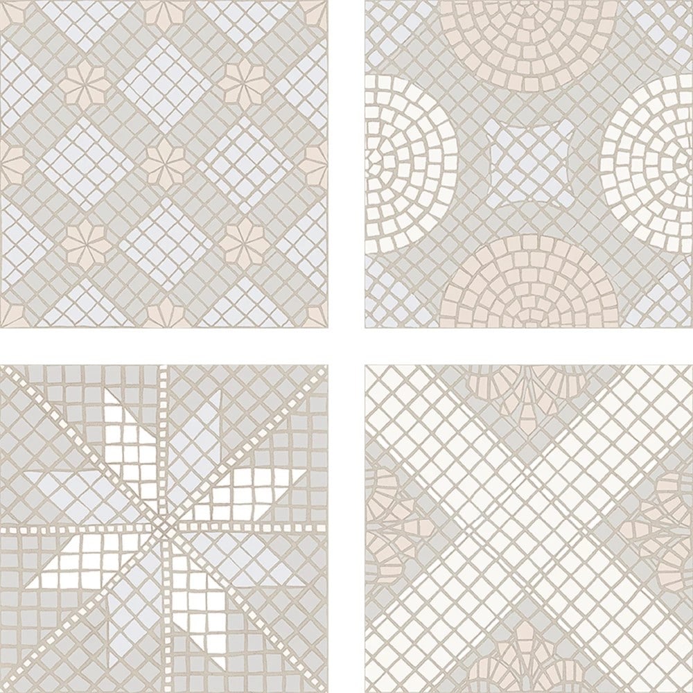 AMBIENT WHITE 16.5 x 16.5 Feinsteinzeug Wand- und Bodenfliese - Bild 1