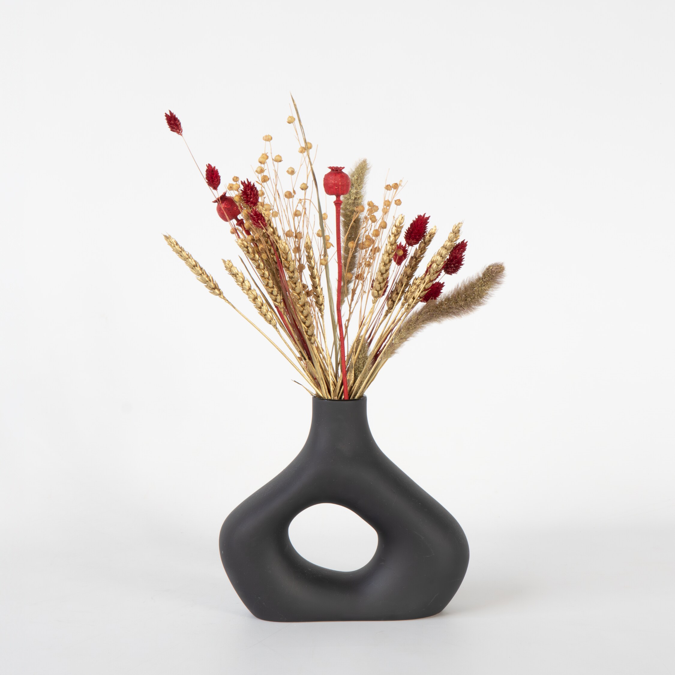 Plant in a Box - Winterlicher Glamour-Bl&uuml;tenstrau&szlig; - Trockenblumen - H&ouml;he 35 cm - Bild 1