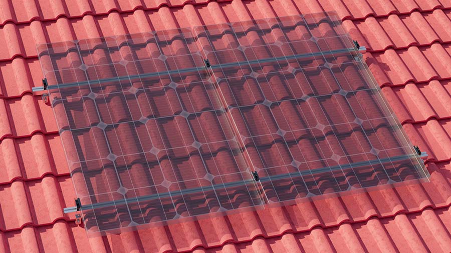 Montageset PremiumLine Schr&auml;gdach f&uuml;r 2 Module - Bild 1