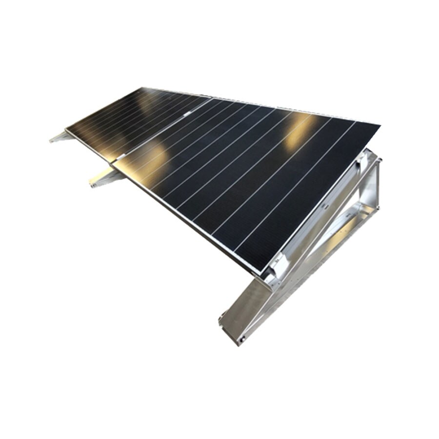 Flachdach-Aufständerung Flat-Flex Set für 2 PV Module nebeneinander | 04262411894784