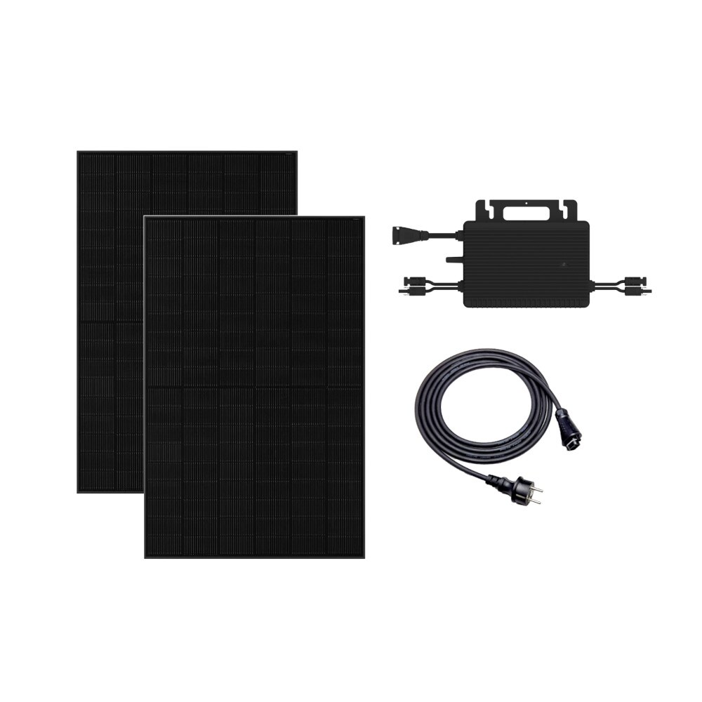 Balkonkraftwerk 800W mit 2 PV Modul JA Solar und Hoymiles | 04262411898898