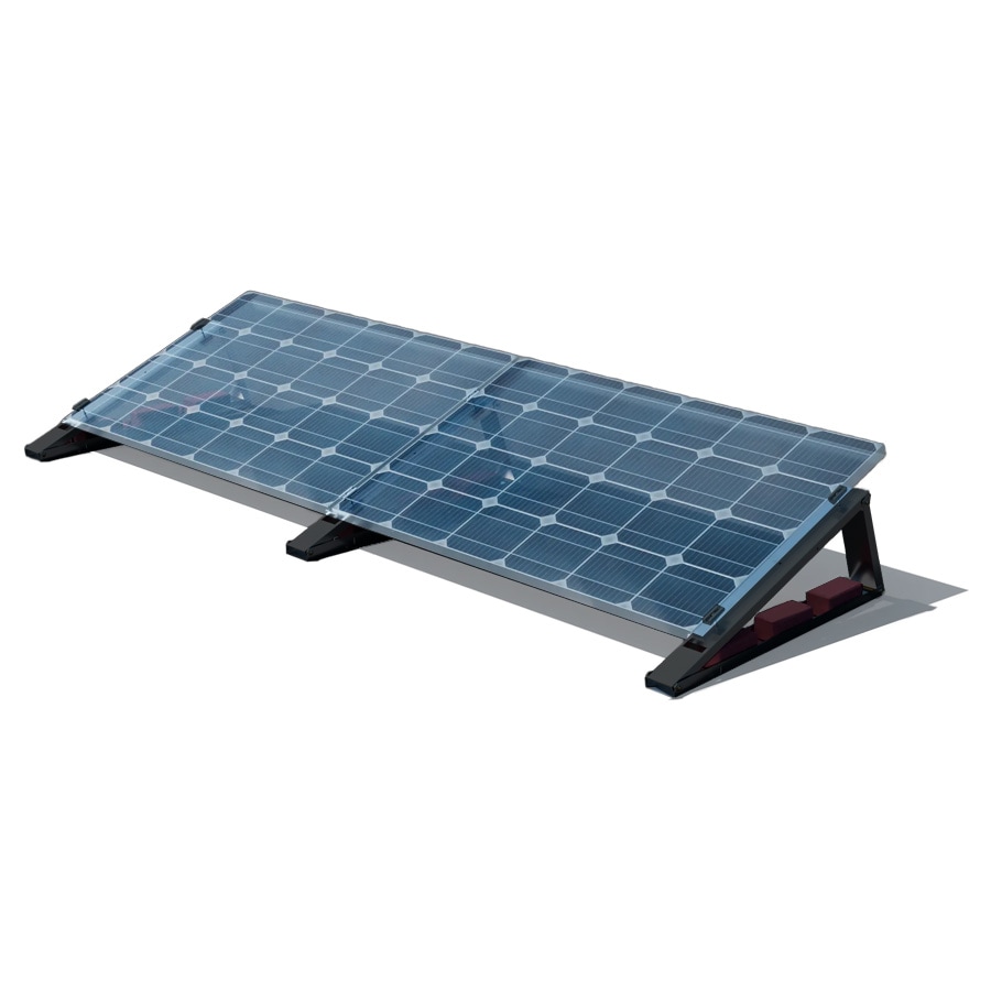 Flachdach-Aufst&auml;nderung &ndash; &ldquo;Flat-Flex&rdquo;-Set Black Line &ndash; f&uuml;r 2 x PV-Module (nebeneinander) - Bild 1