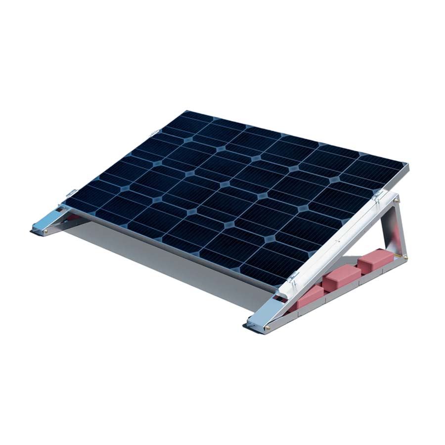 Flachdach-Aufst&auml;nderung - "Flat-Flex"-Set - f&uuml;r 1 x PV-Modul - Bild 1