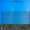 Fa-Bausysteme Doppelstabzaun Anthrazit  6-5-6 Leiste 1230 mm 40 m