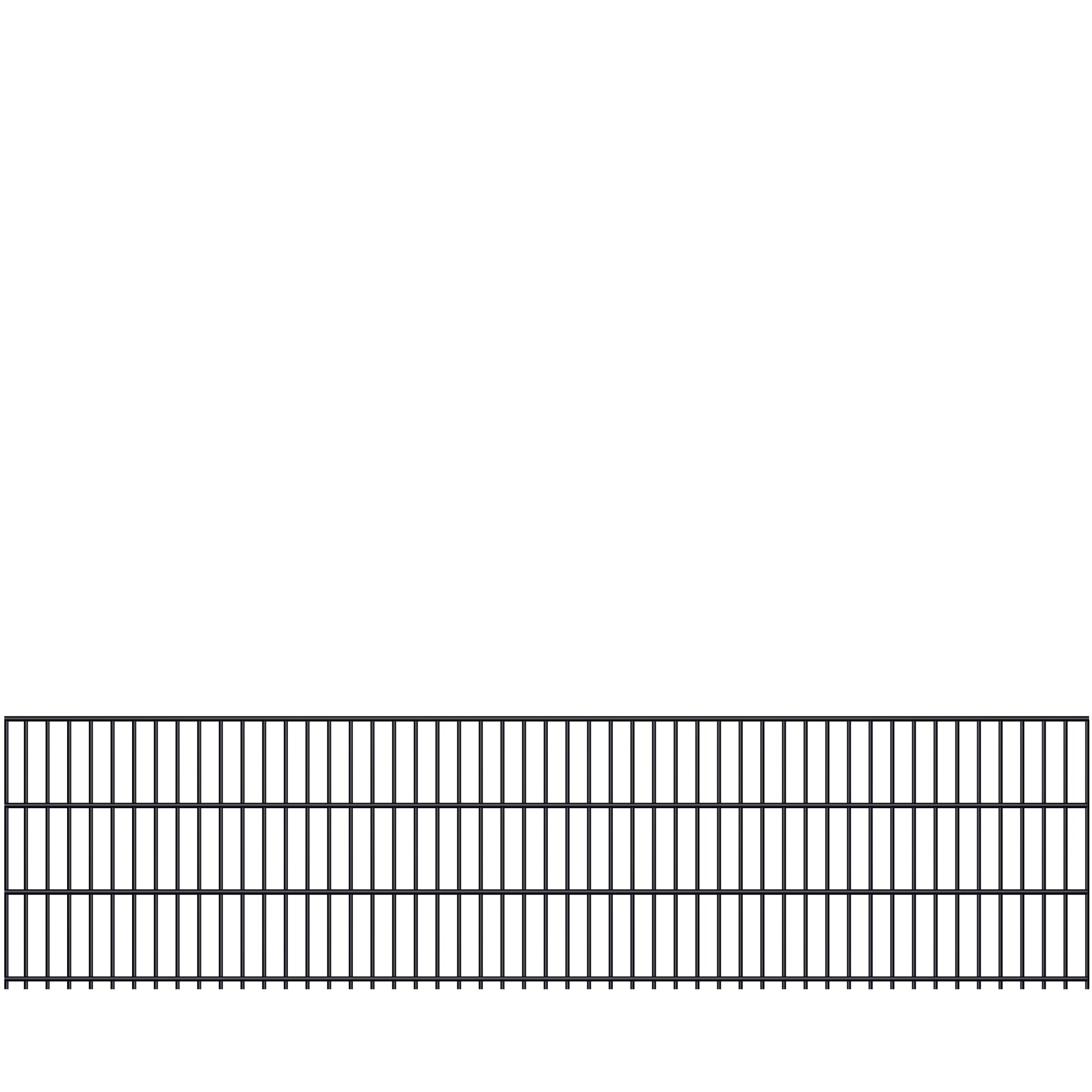 Fa-Bausysteme Doppelstabmatte 8/6/8 Anthrazitgrau H&ouml;he: 630 mm - Bild 1