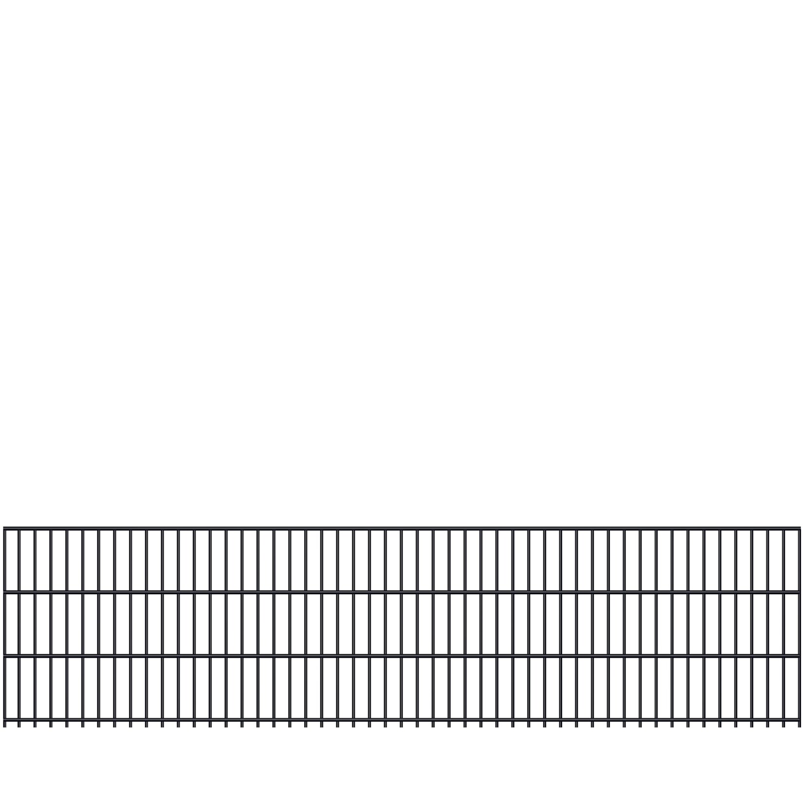 Fa-Bausysteme Doppelstabmatte 8/6/8 Anthrazitgrau Höhe: 630 mm