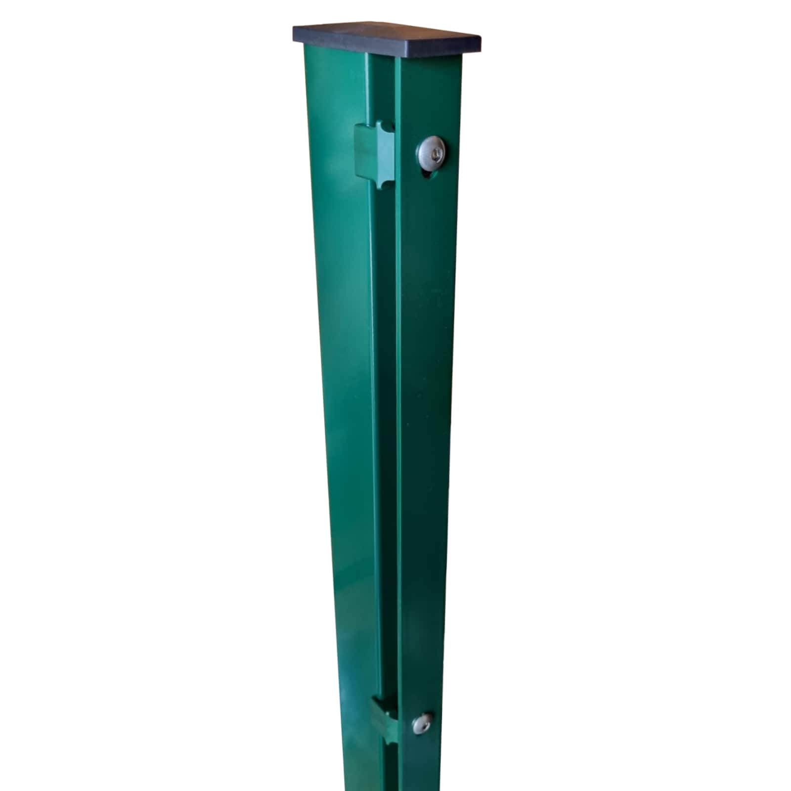 Fa-Bausysteme Zaunpfosten Moosgr&uuml;n Abdeckschiene H&ouml;he: 630 mm - Bild 1