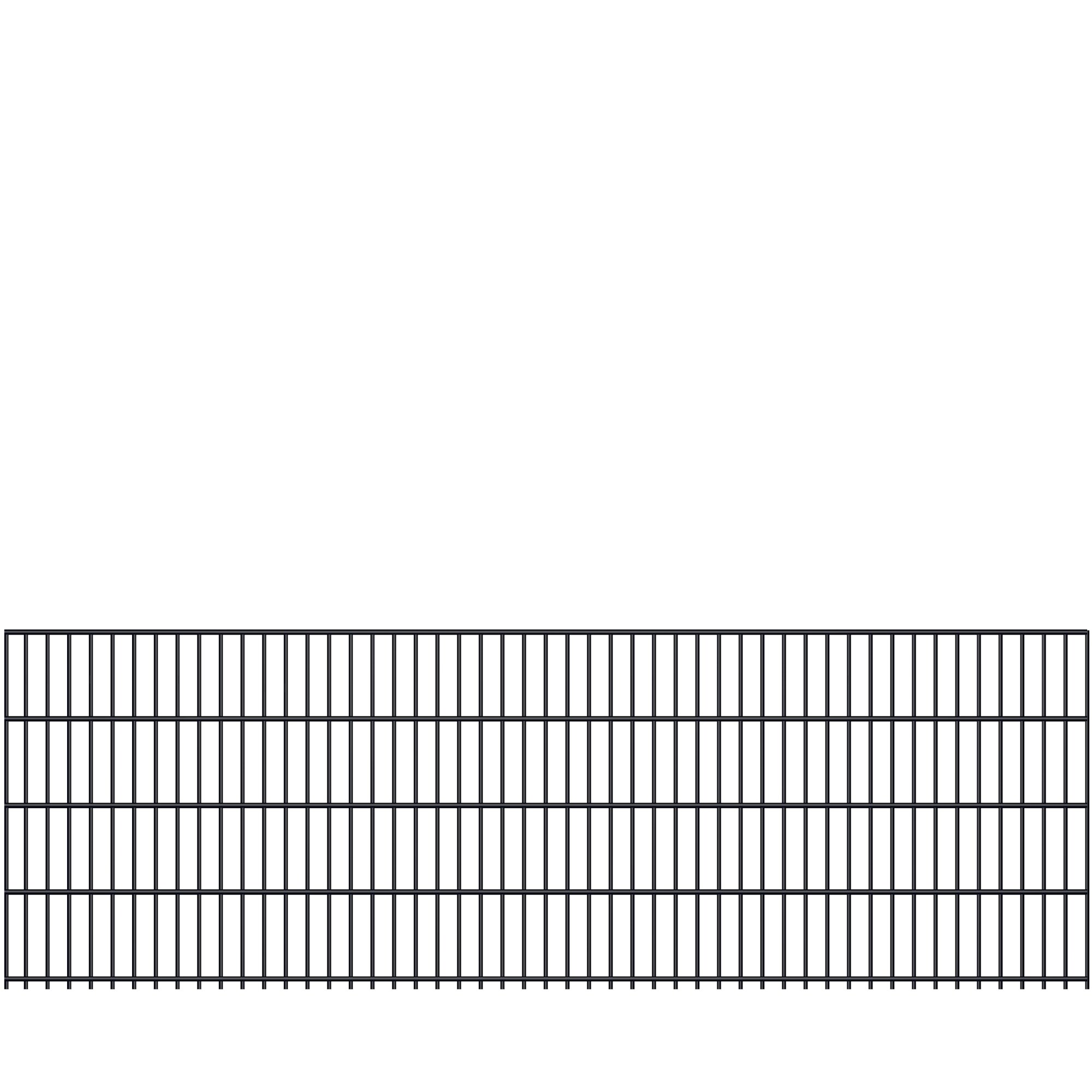 Fa-Bausysteme Doppelstabmatte 8/6/8 Anthrazitgrau H&ouml;he: 830 mm - Bild 1