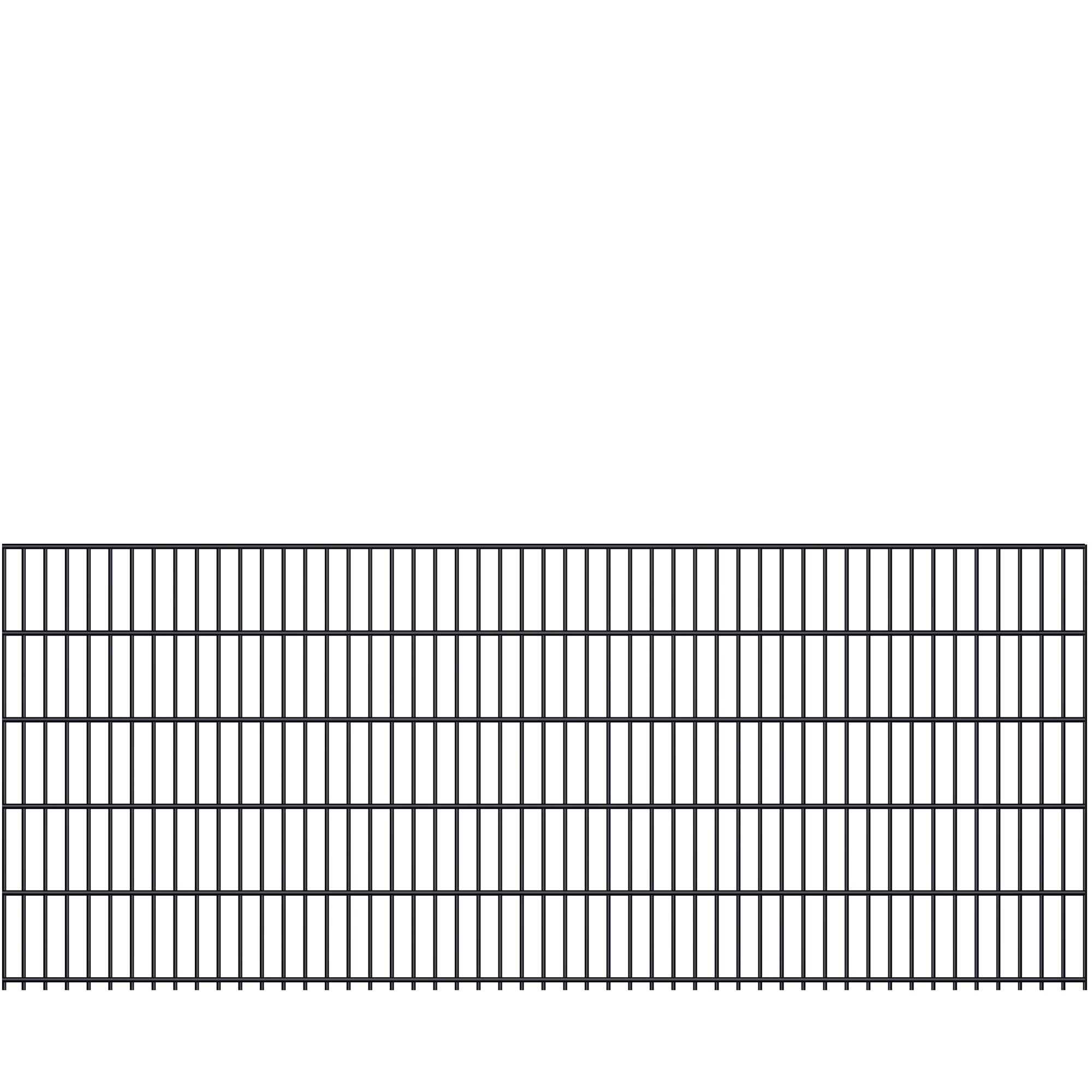 Fa-Bausysteme Doppelstabmatte 8/6/8 Moosgr&uuml;n H&ouml;he: 1030 mm - Bild 1